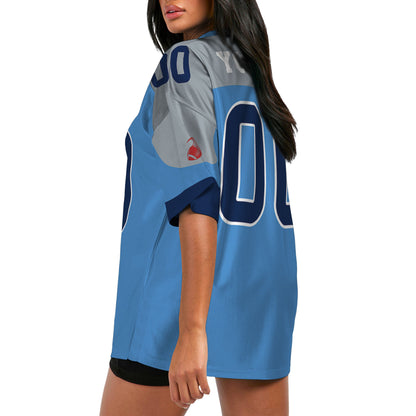 Custom-Famous-Team-Super-Star-Titans-All-Blue-Football-Jersey--I3