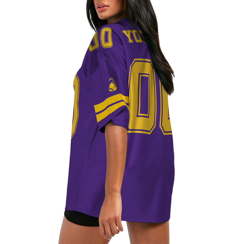 Custom-Famous-Team-Super-Star-Viking-Sport-All-Purple-Football-Jersey-I3