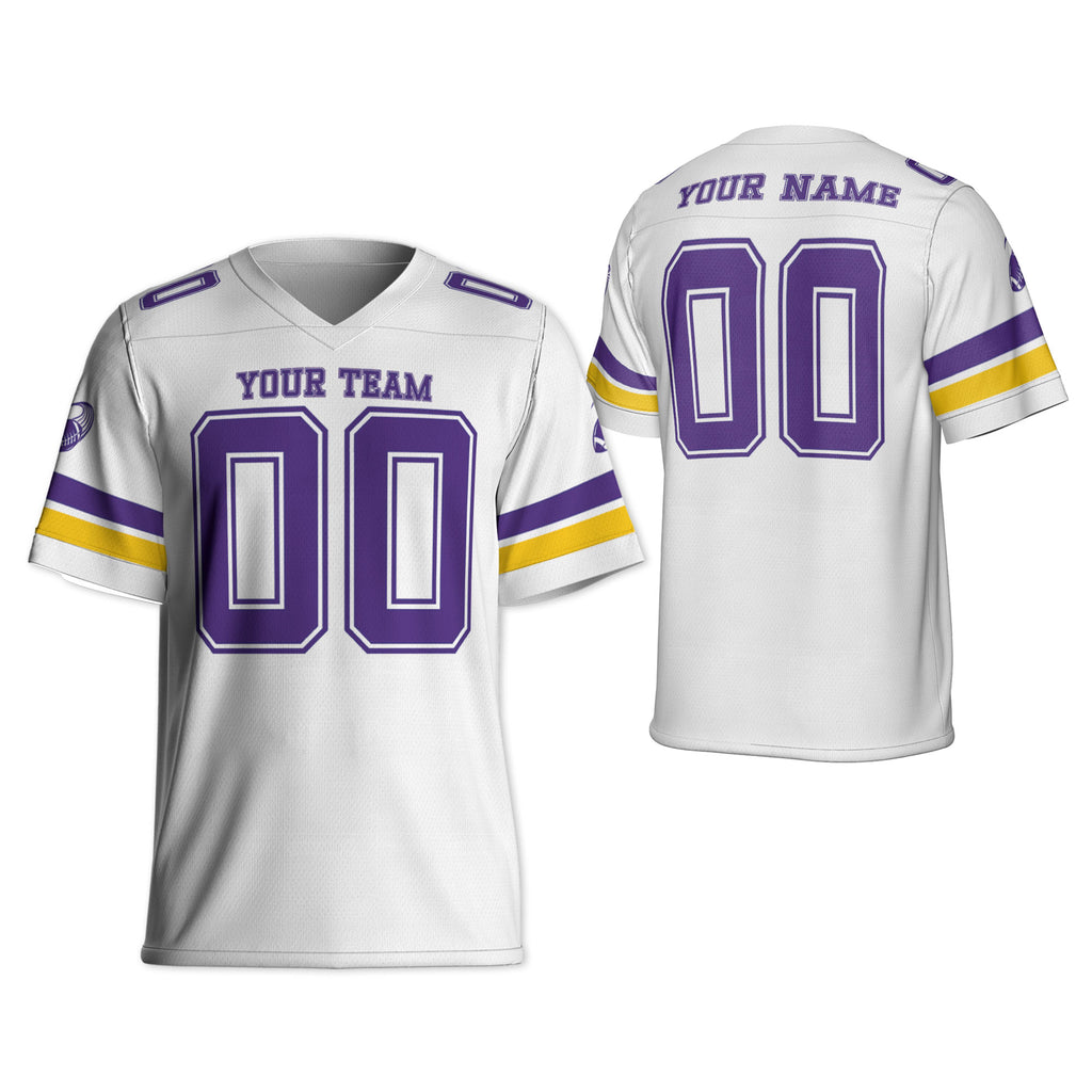 Custom-Famous-Team-Super-Star-Viking-Sport-White-Football-Jersey-I3