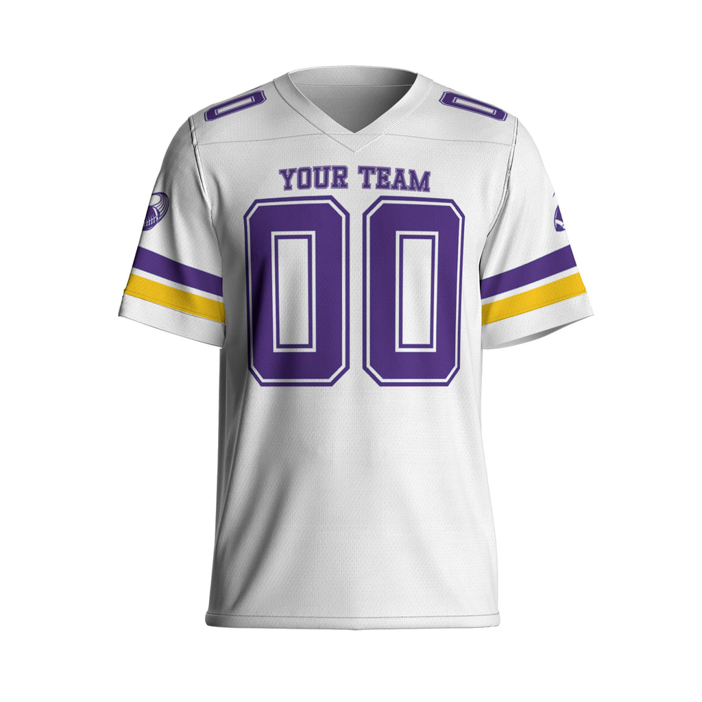 Custom-Famous-Team-Super-Star-Viking-Sport-White-Football-Jersey-I3