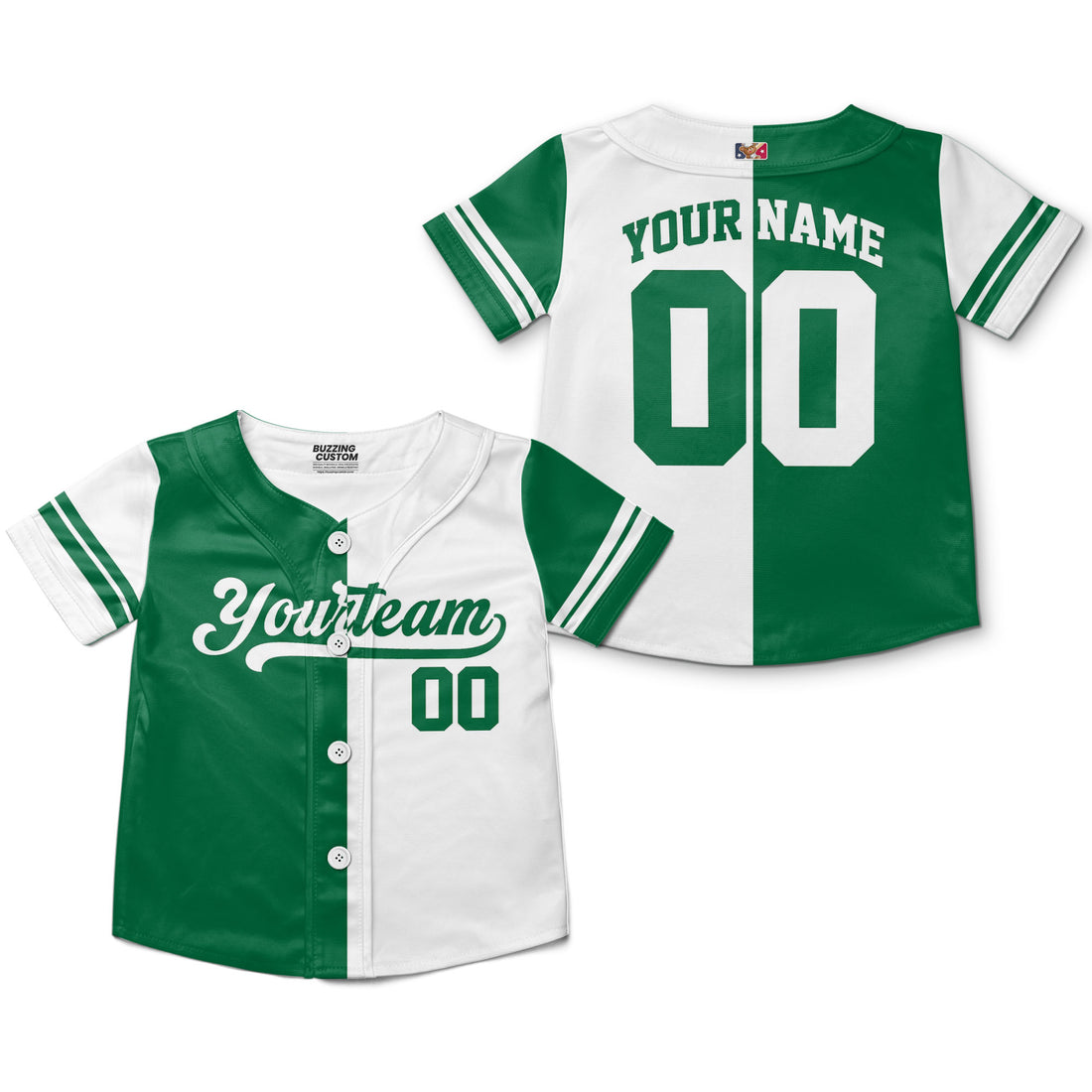 custom-half-and-half-colorful-team-green-kid-baseball-jersey-pa17-1862