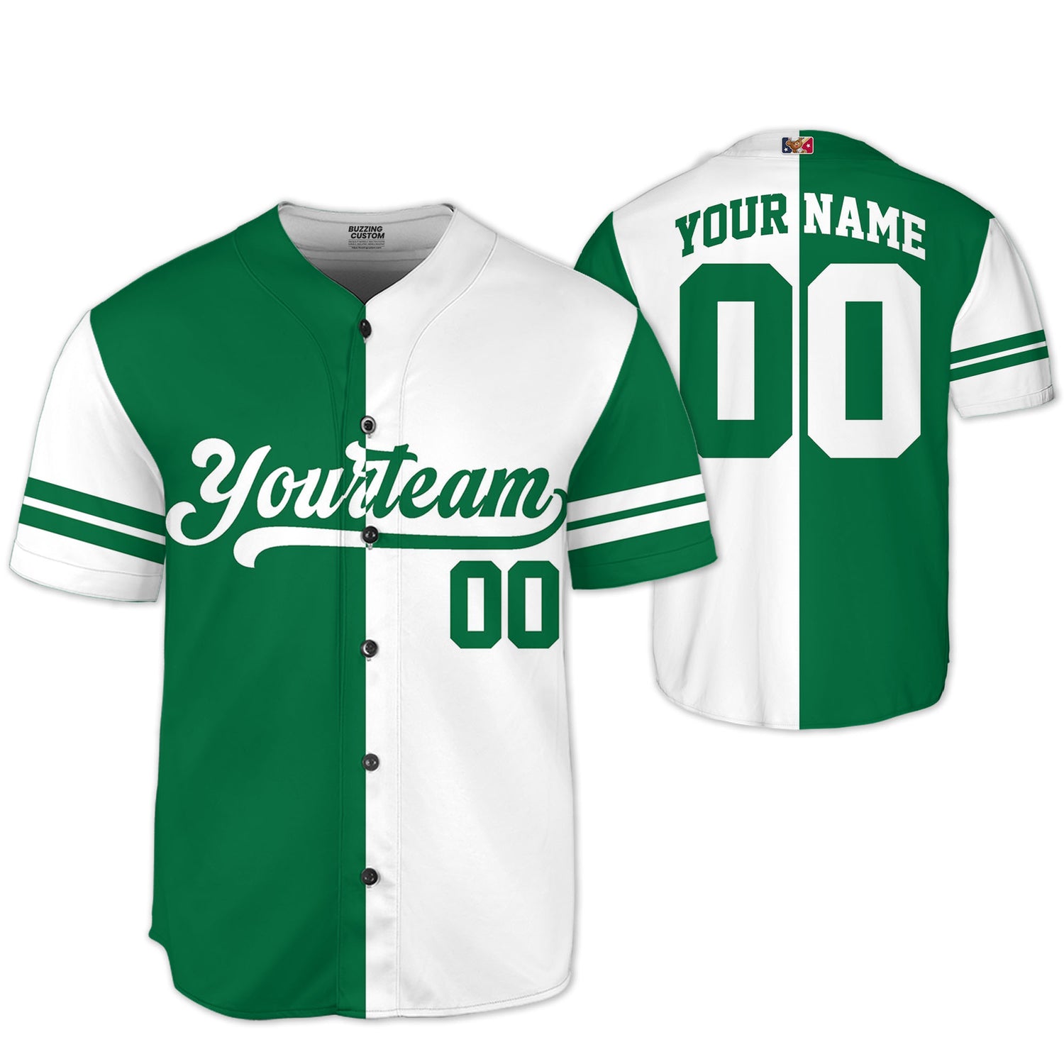 custom-half-and-half-colorful-team-green-kid-baseball-jersey-pa17-1862