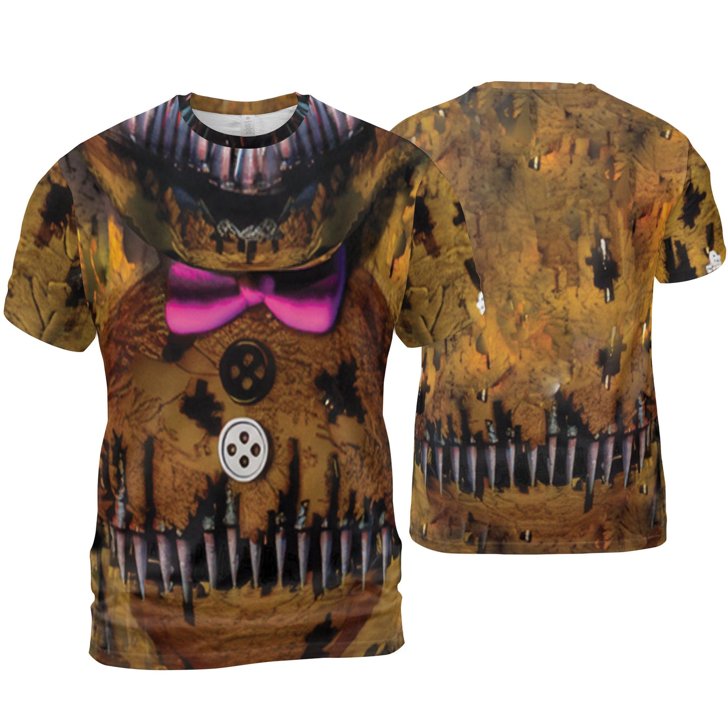 Custom Halloween Horror Animatronics Nightmare Bear Cosplay Shirt I3
