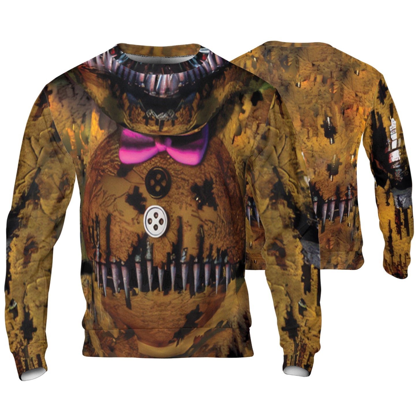 Custom Halloween Horror Animatronics Nightmare Bear Cosplay Shirt I3