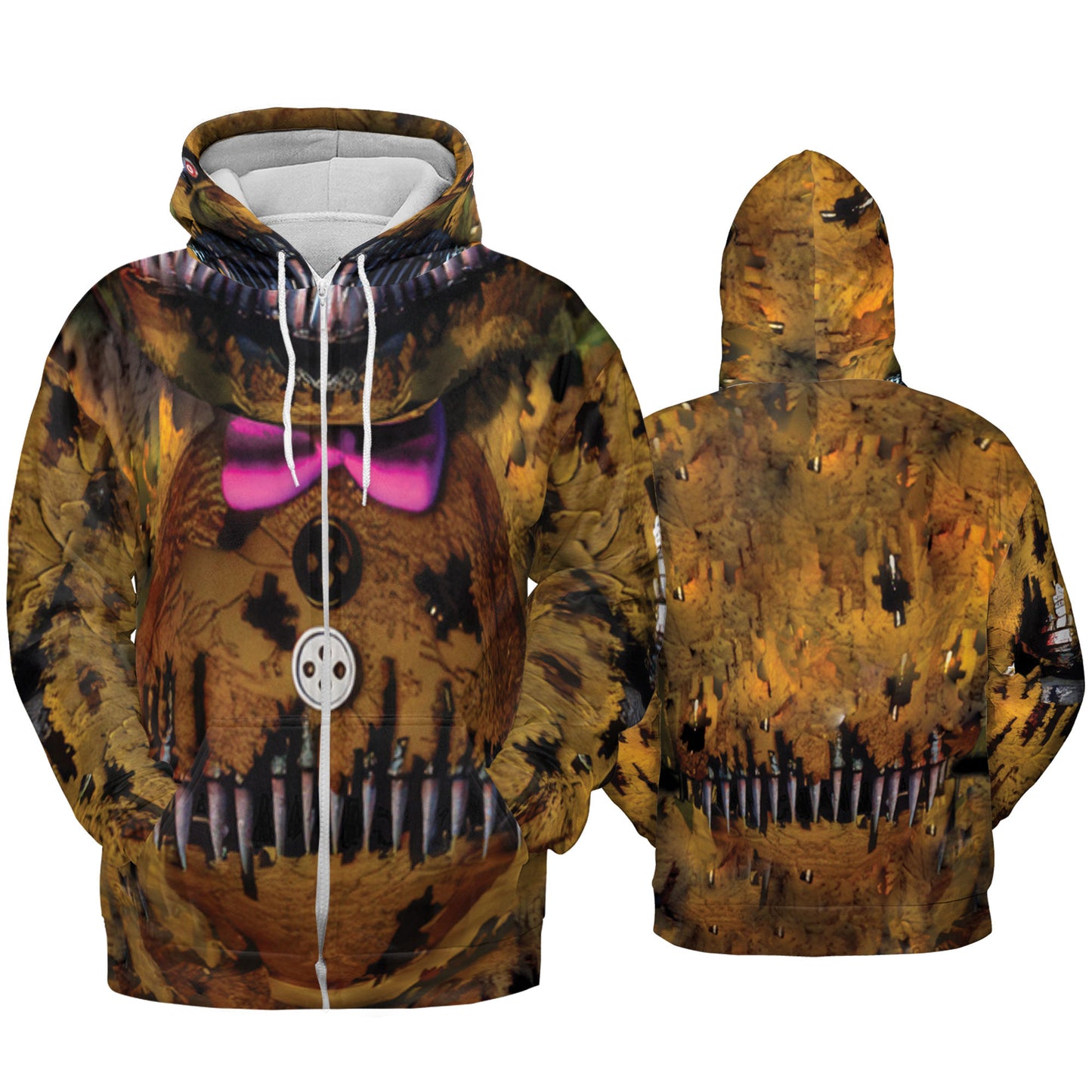 Custom Halloween Horror Animatronics Nightmare Bear Cosplay Shirt I3