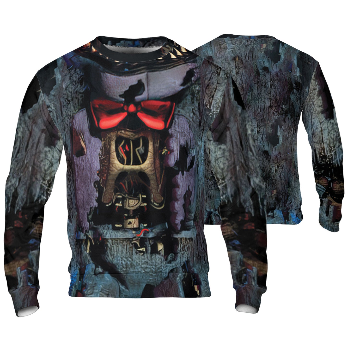 Custom Halloween Horror Animatronics Nightmare Blue Bunny Cosplay Shirt I3