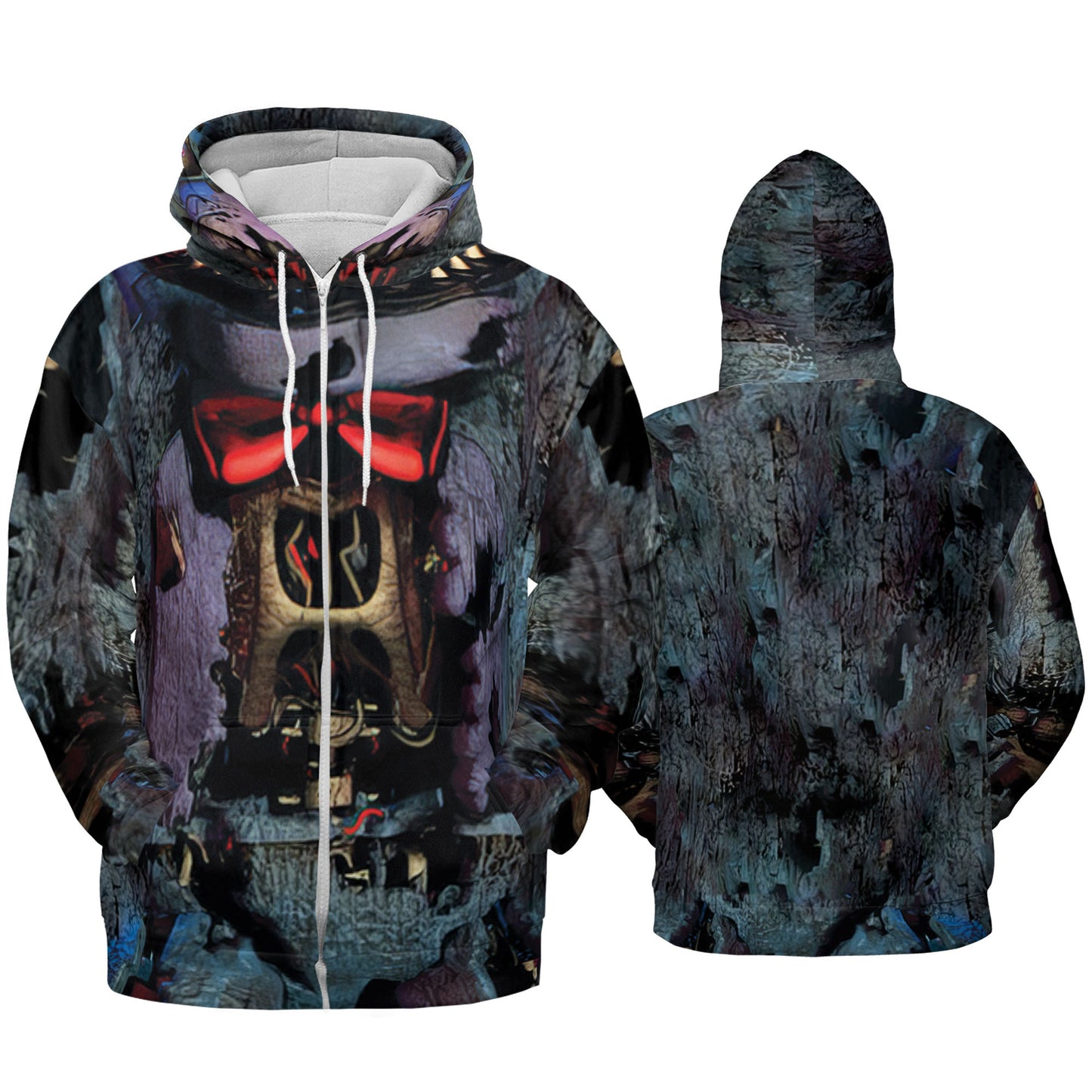 Custom Halloween Horror Animatronics Nightmare Blue Bunny Cosplay Shirt I3