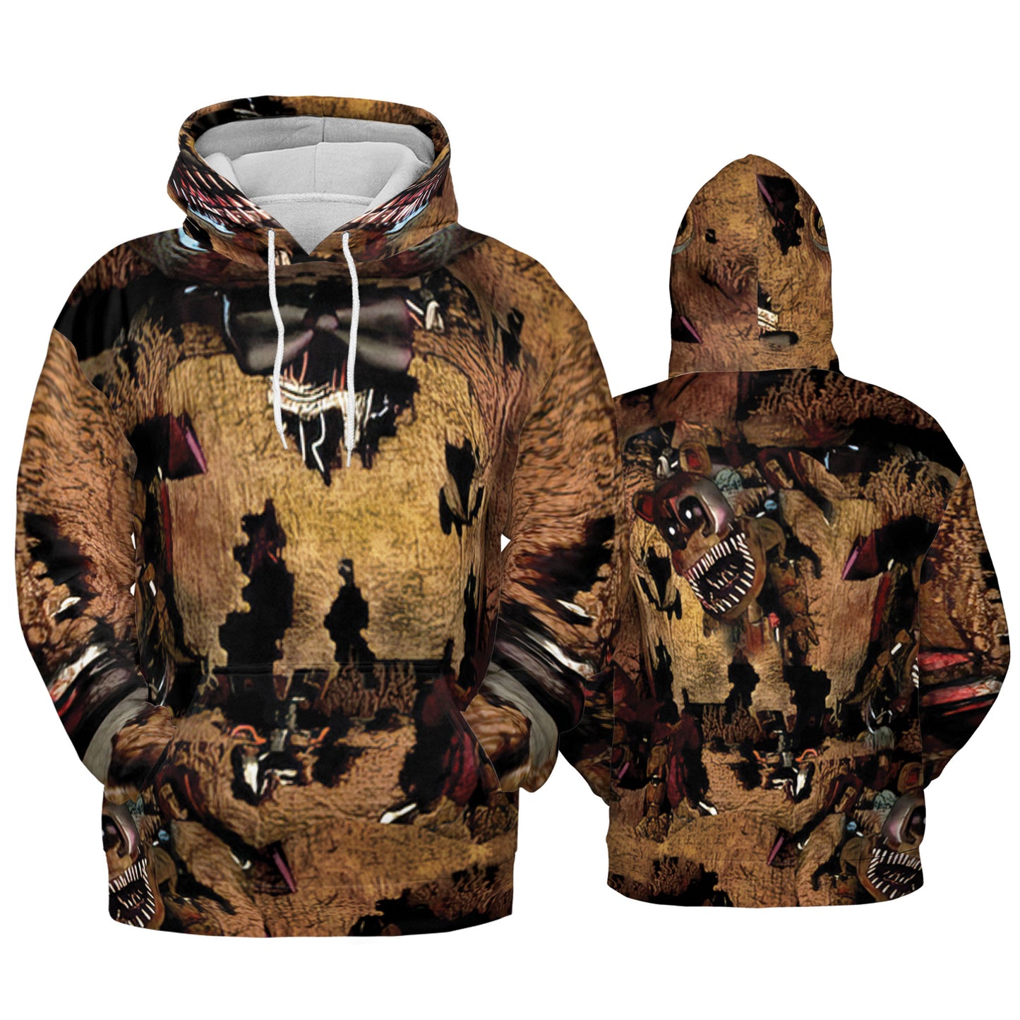 Custom Halloween Horror Animatronics Nightmare Brown Bear Cosplay Shirt I3