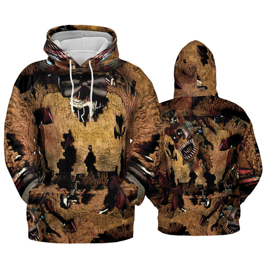 Custom Halloween Horror Animatronics Nightmare Brown Bear Cosplay Shirt I3