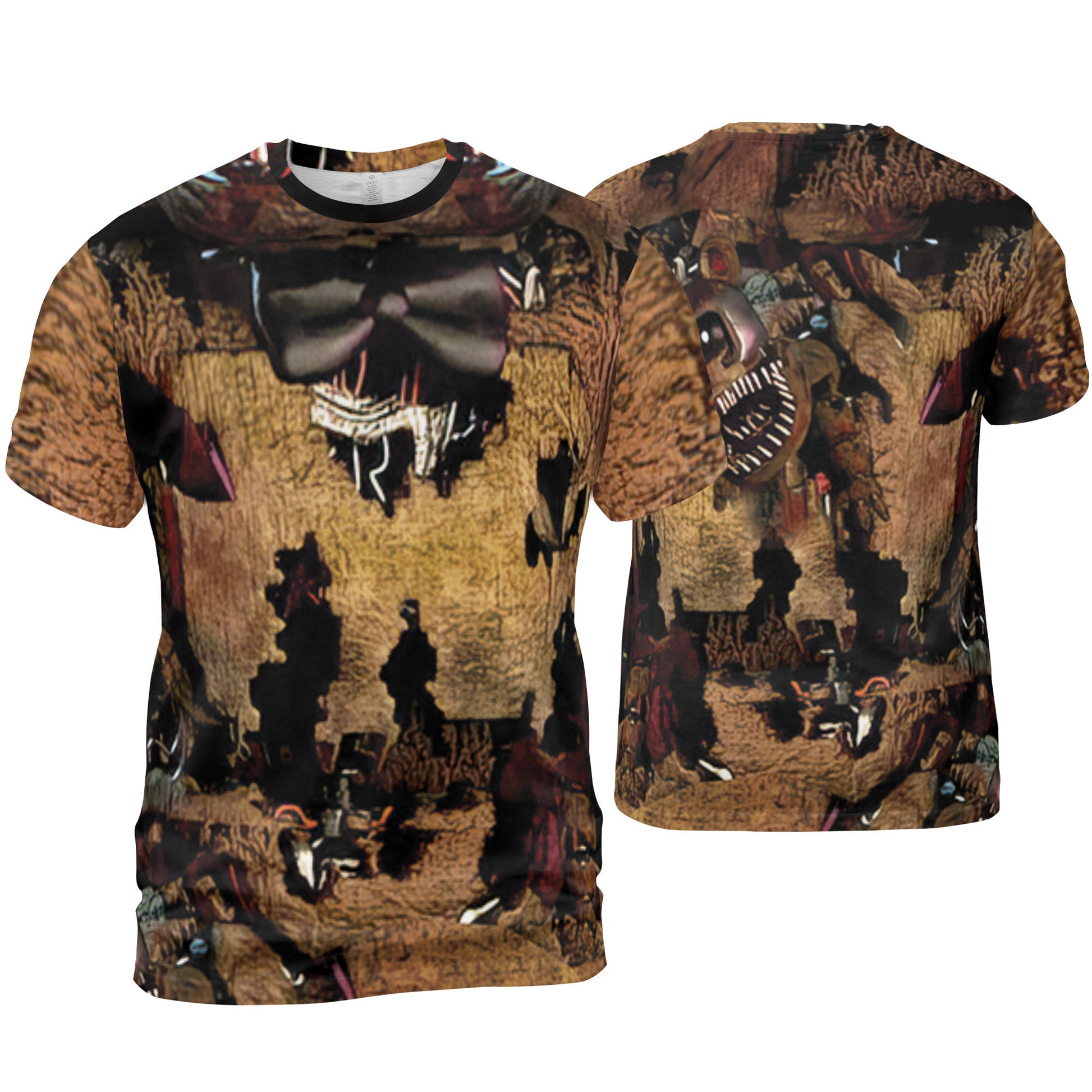 Custom Halloween Horror Animatronics Nightmare Brown Bear Cosplay Shirt I3