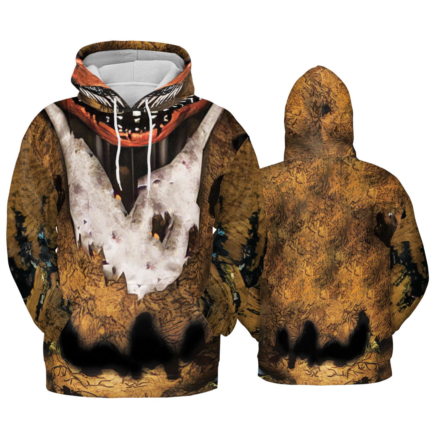 Custom Halloween Horror Animatronics Yellow Chicken Cosplay Shirt I3