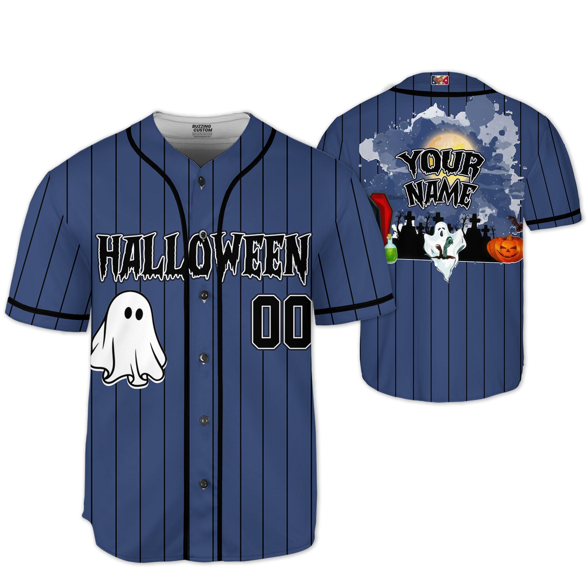 custom-halloween-simple-nightmares-navy-ghost-baseball-jersey-i1-2860