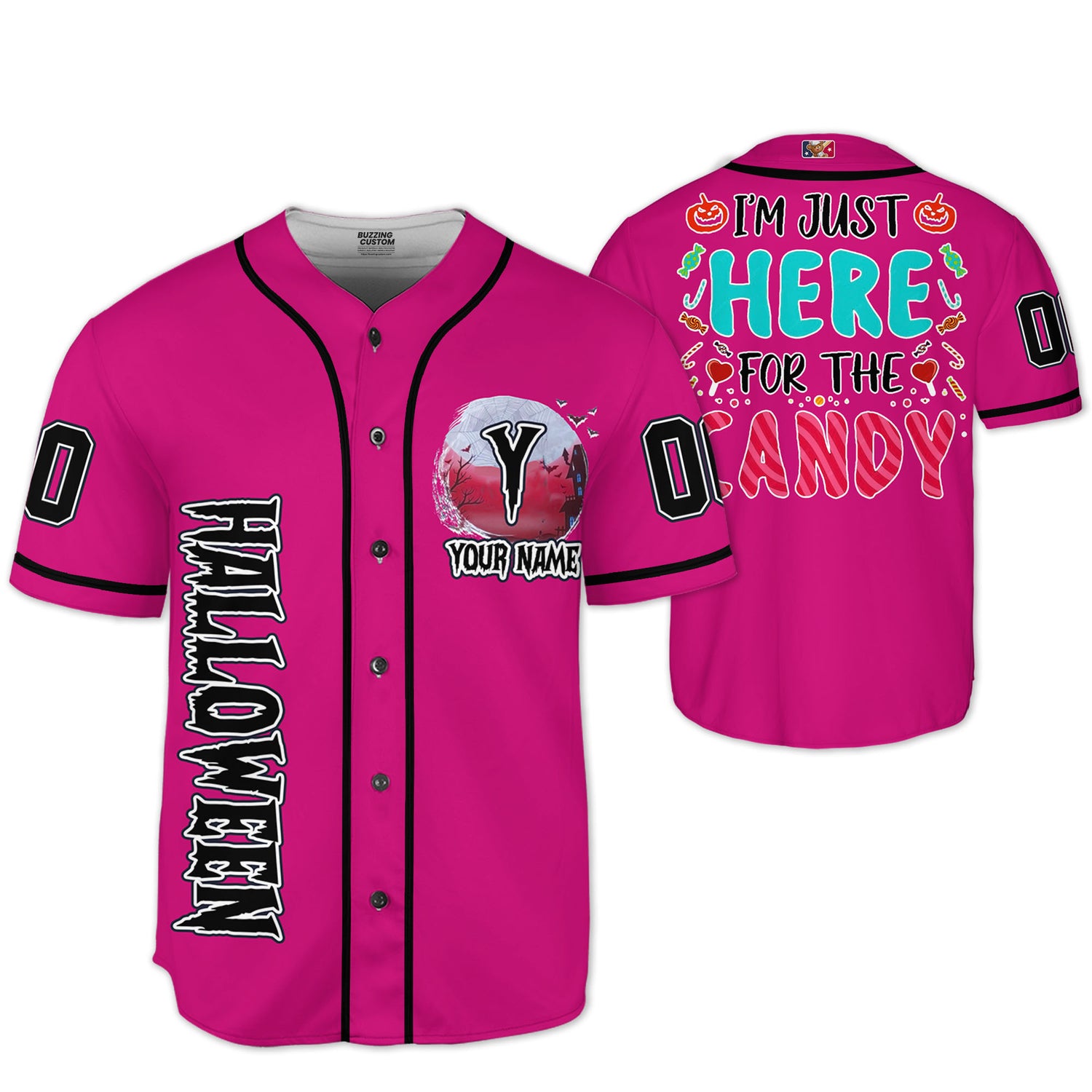 custom-halloween-simple-quote-candy-only-baseball-jersey-i1-7849