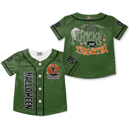 custom-halloween-simple-quote-no-tricks-baseball-jersey-i1-4986