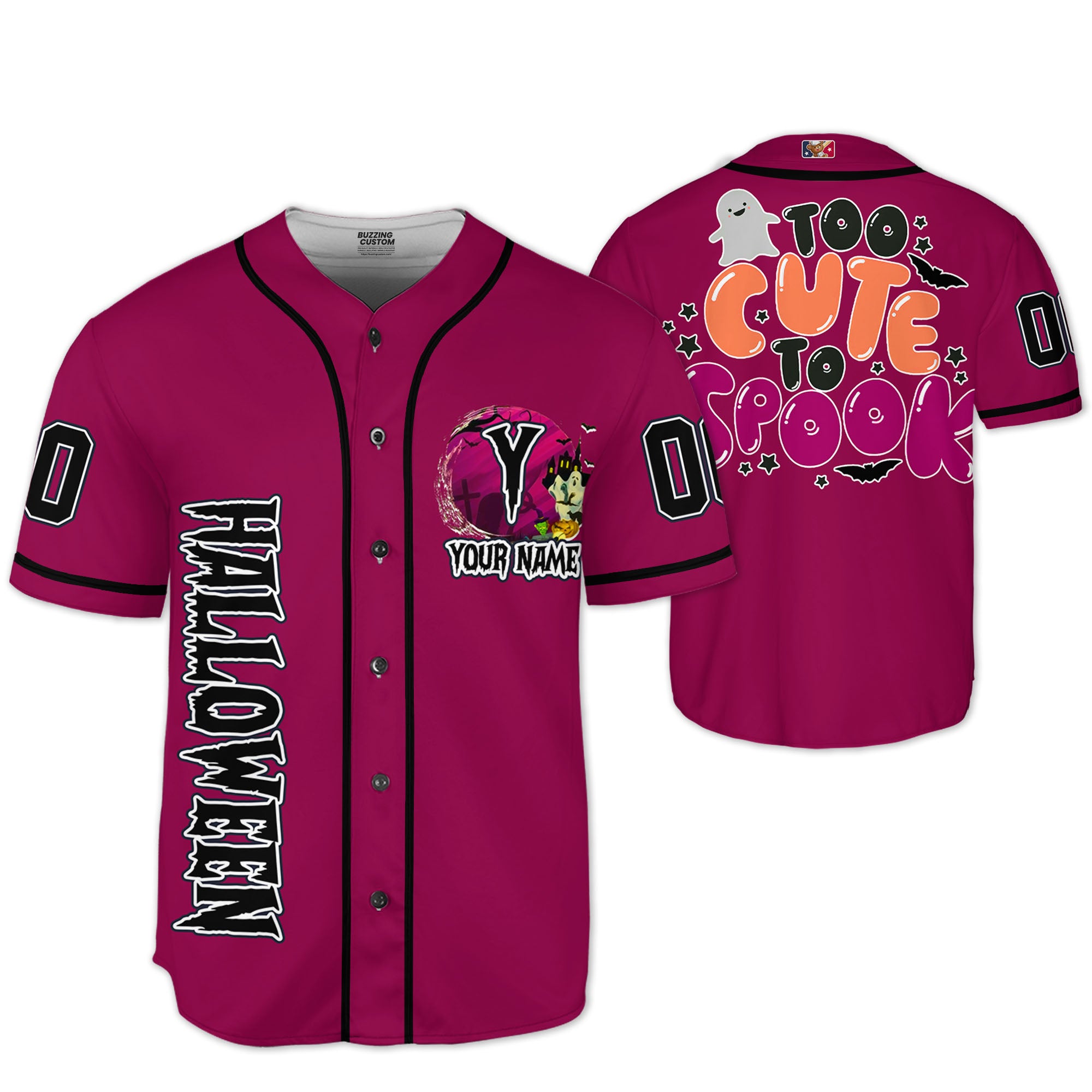 custom-halloween-simple-quote-too-cute-baseball-jersey-i1-5972