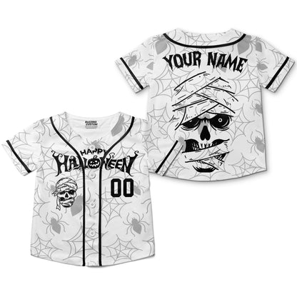custom-halloween-simple-silhouette-mummy-white-baseball-jersey-i1-8311