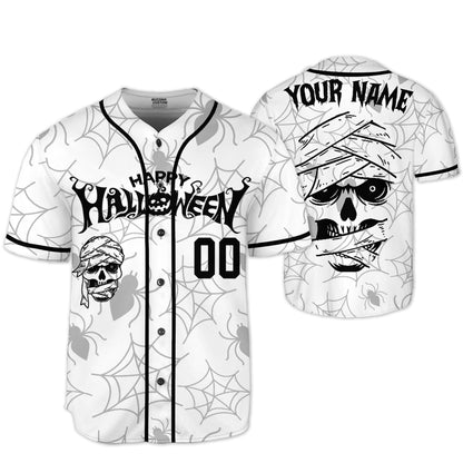 custom-halloween-simple-silhouette-mummy-white-baseball-jersey-i1-8311
