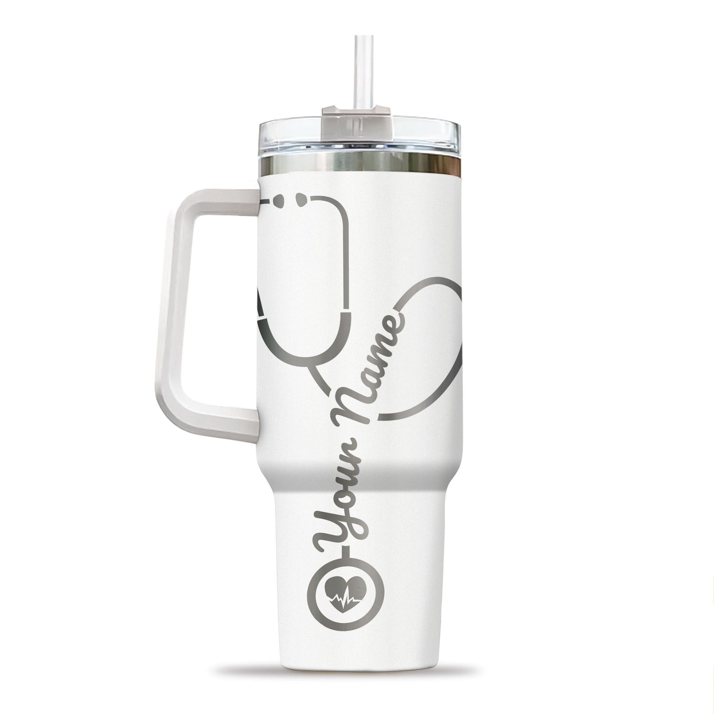 Custom Name Nurse Engraved 40oz Tumbler