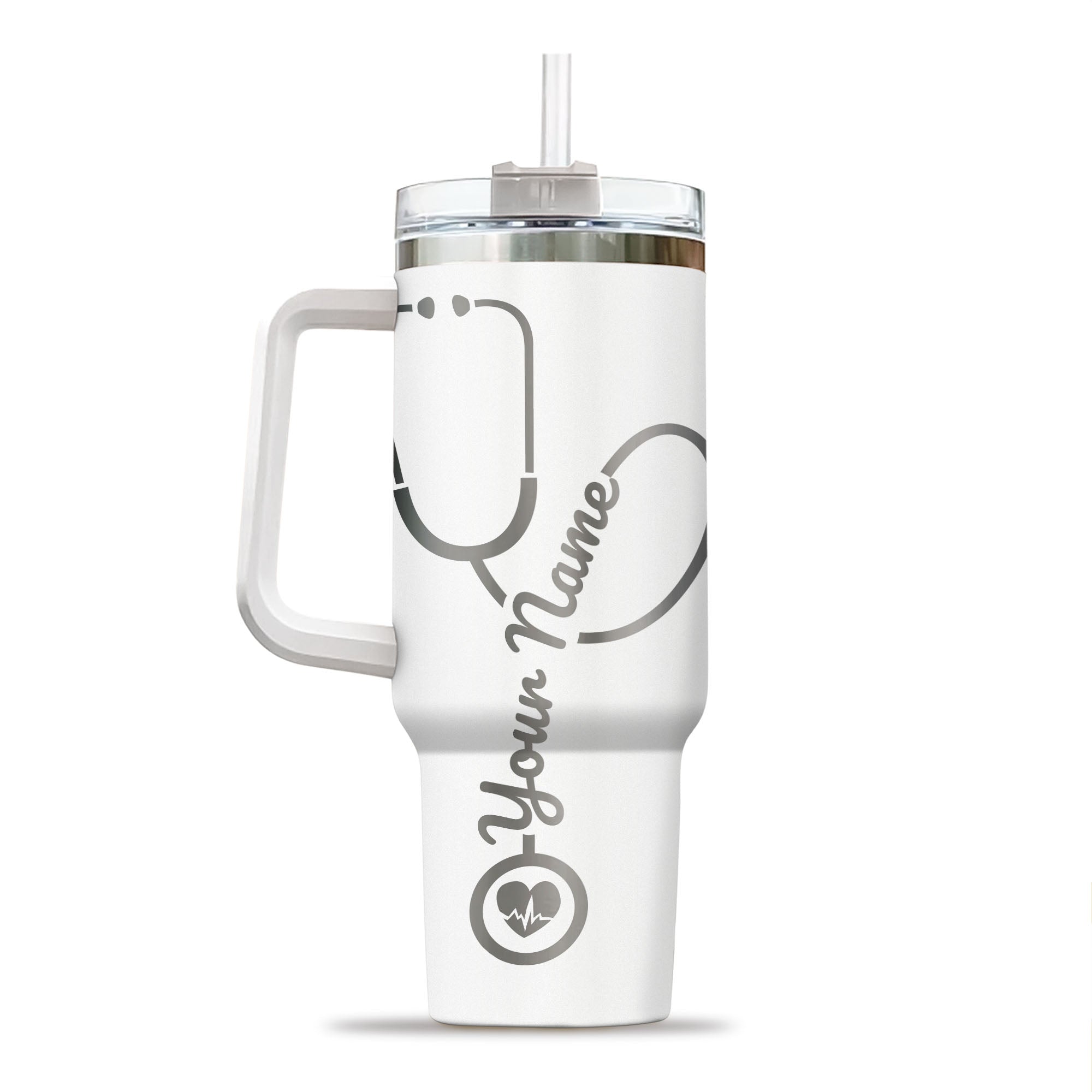 Custom Name Nurse Engraved 40oz Tumbler