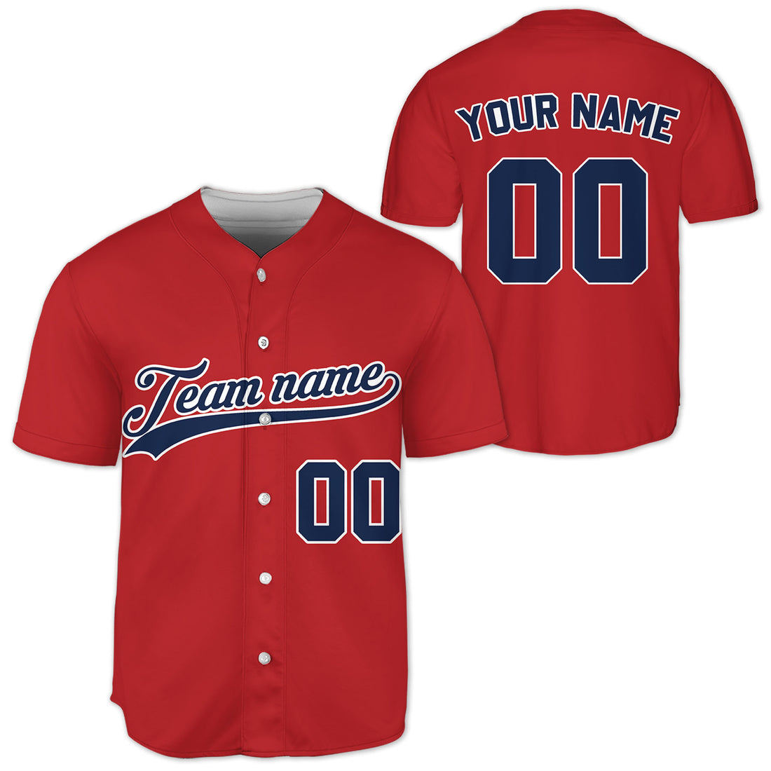 Custom-Red-Blue-Baseball-Jersey