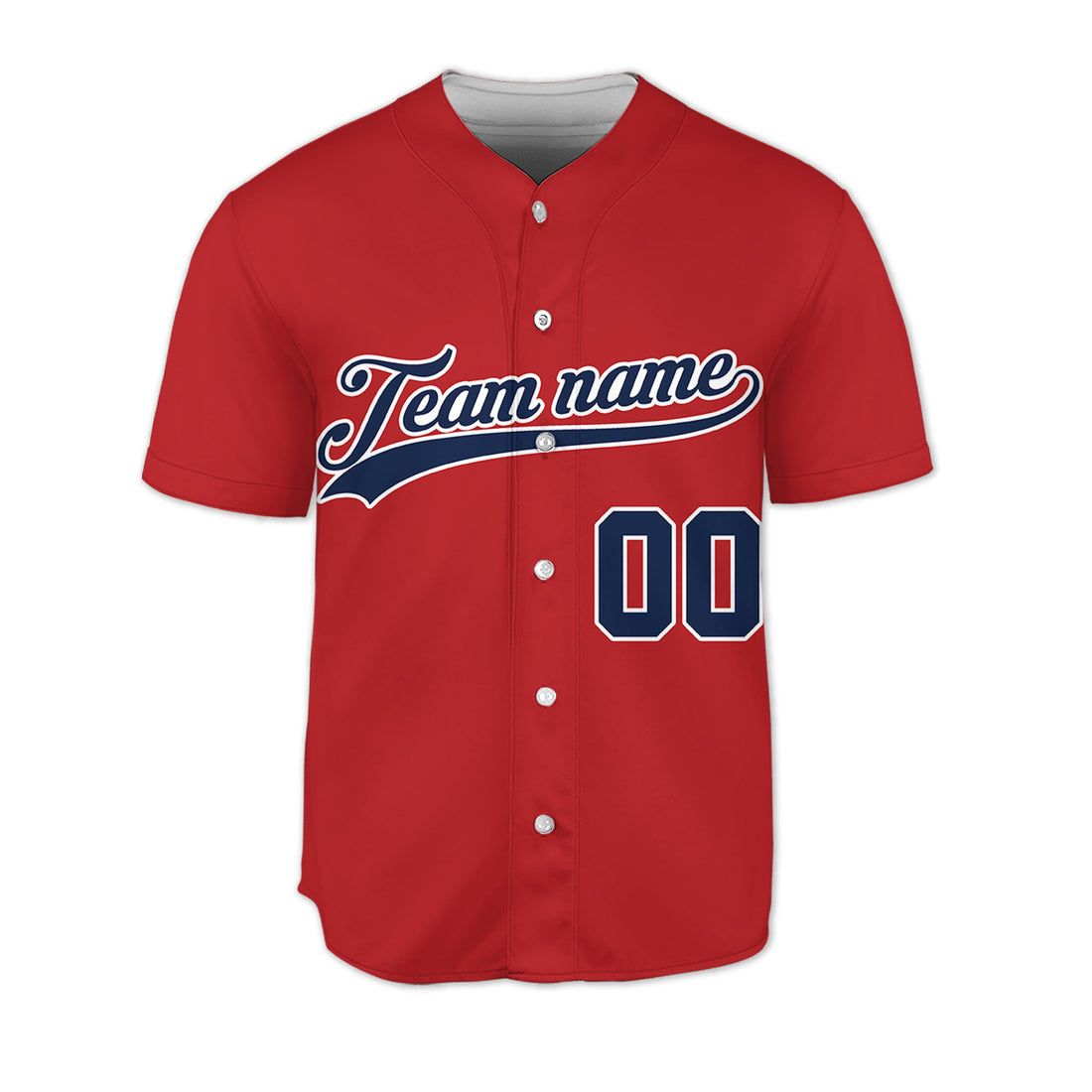 Custom-Red-Blue-Baseball-Jersey