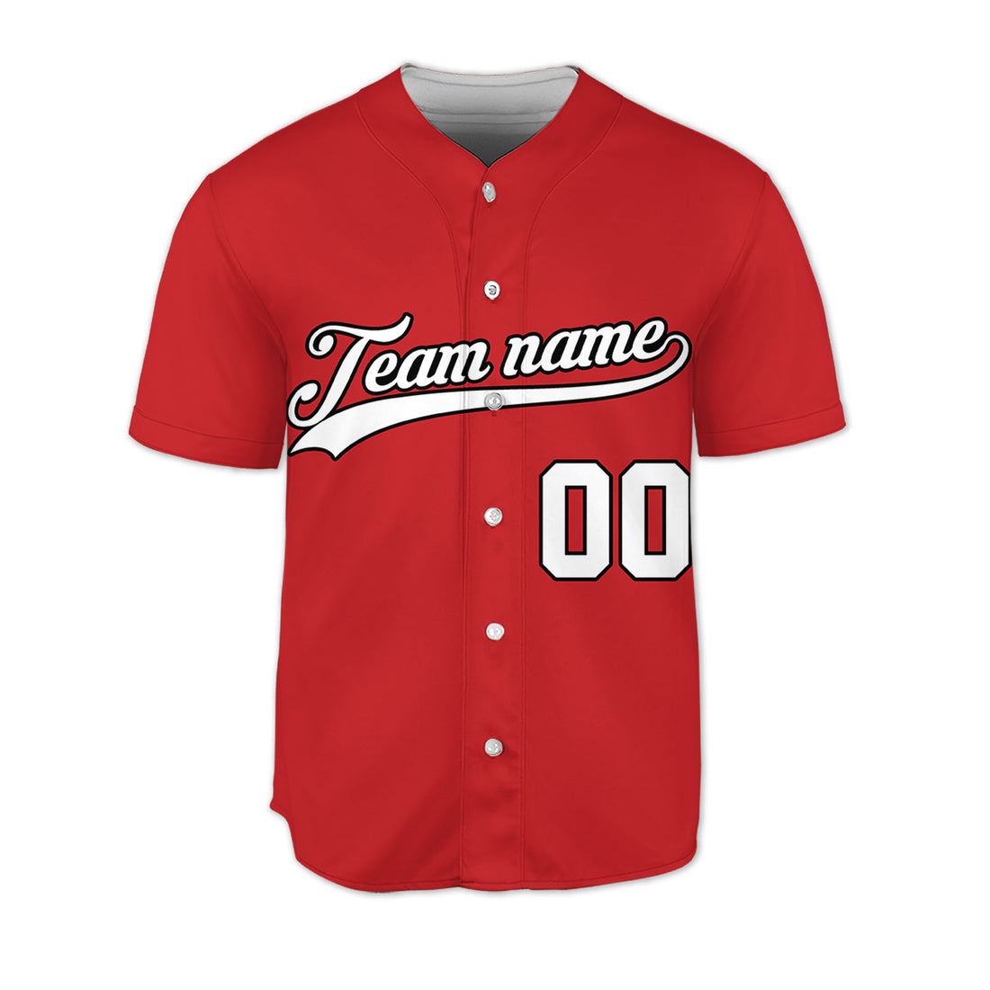 Custom-Red-White-Baseball-Jersey