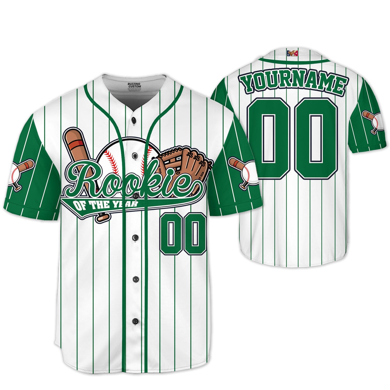 custom-rookie-of-the-year-awesome-pinstripe-simple-green-baseball-jersey-3173