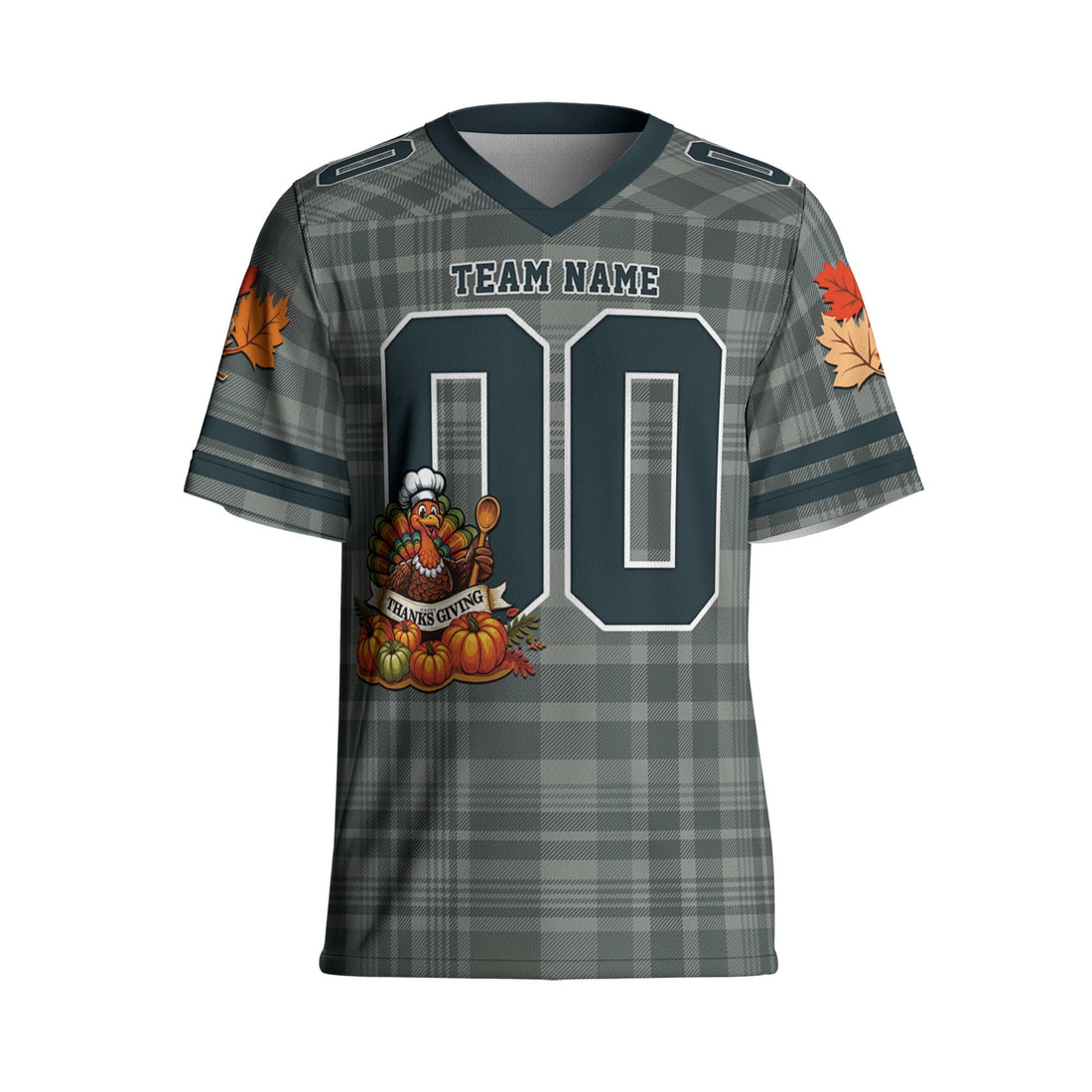 custom-thanksgiving-turkey-football-jersey-gray-tka88-1928