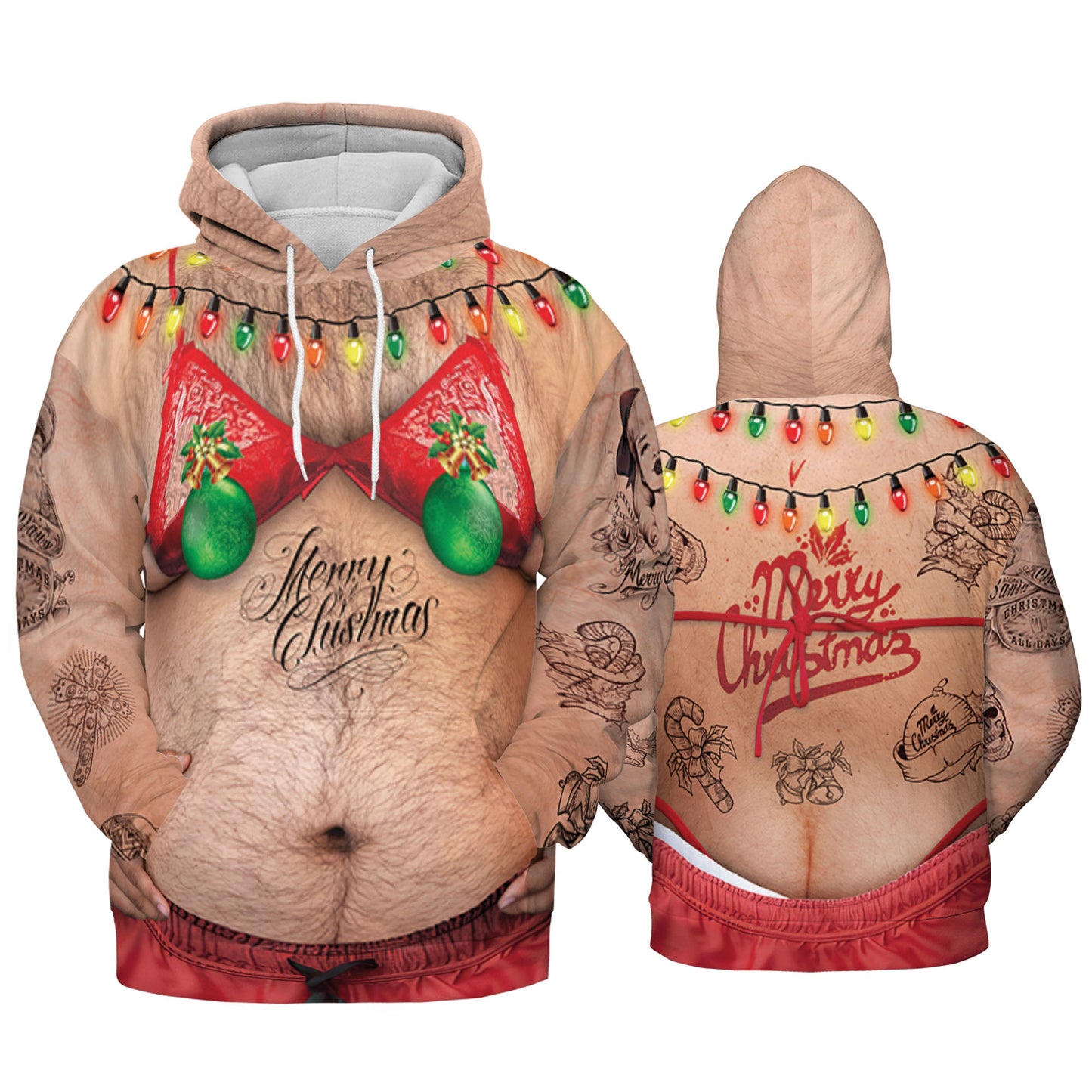 Custom Ugly Hairy Fat Man Funny Shirt Cosplay TKA34