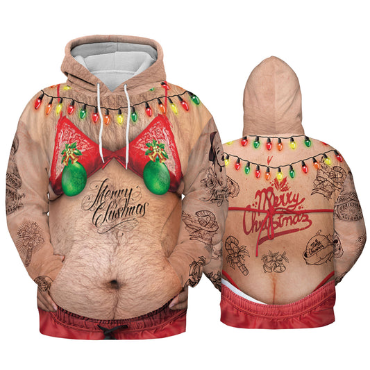 Custom Ugly Hairy Fat Man Funny Shirt Cosplay TKA34