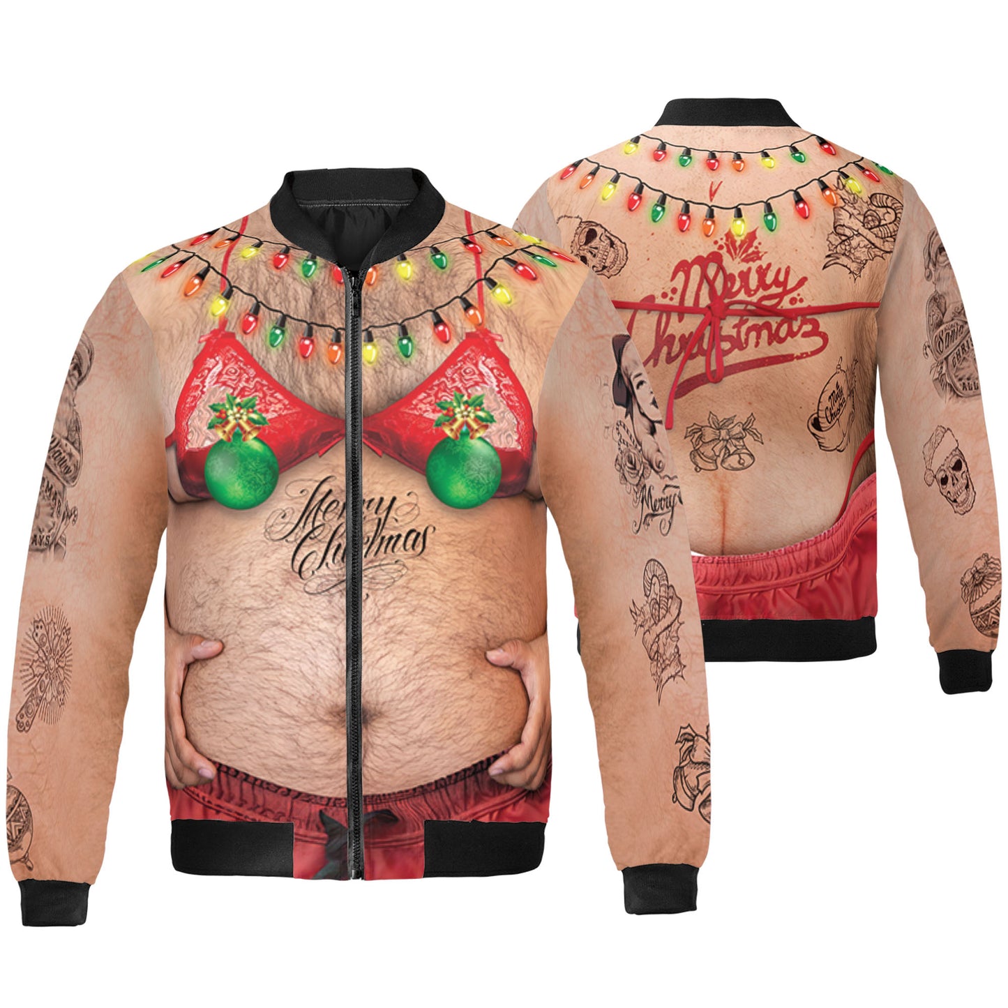 Custom Ugly Hairy Fat Man Funny Shirt Cosplay TKA34