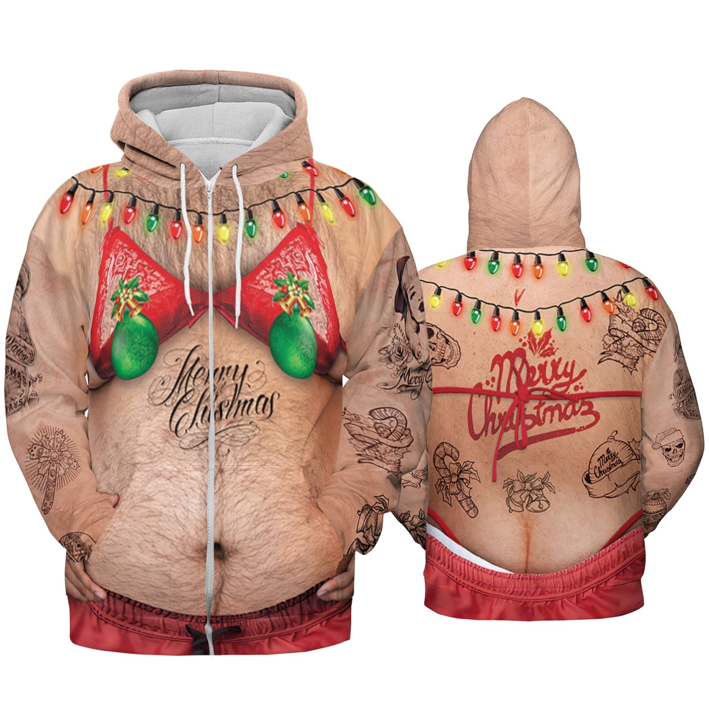 Custom Ugly Hairy Fat Man Funny Shirt Cosplay TKA34