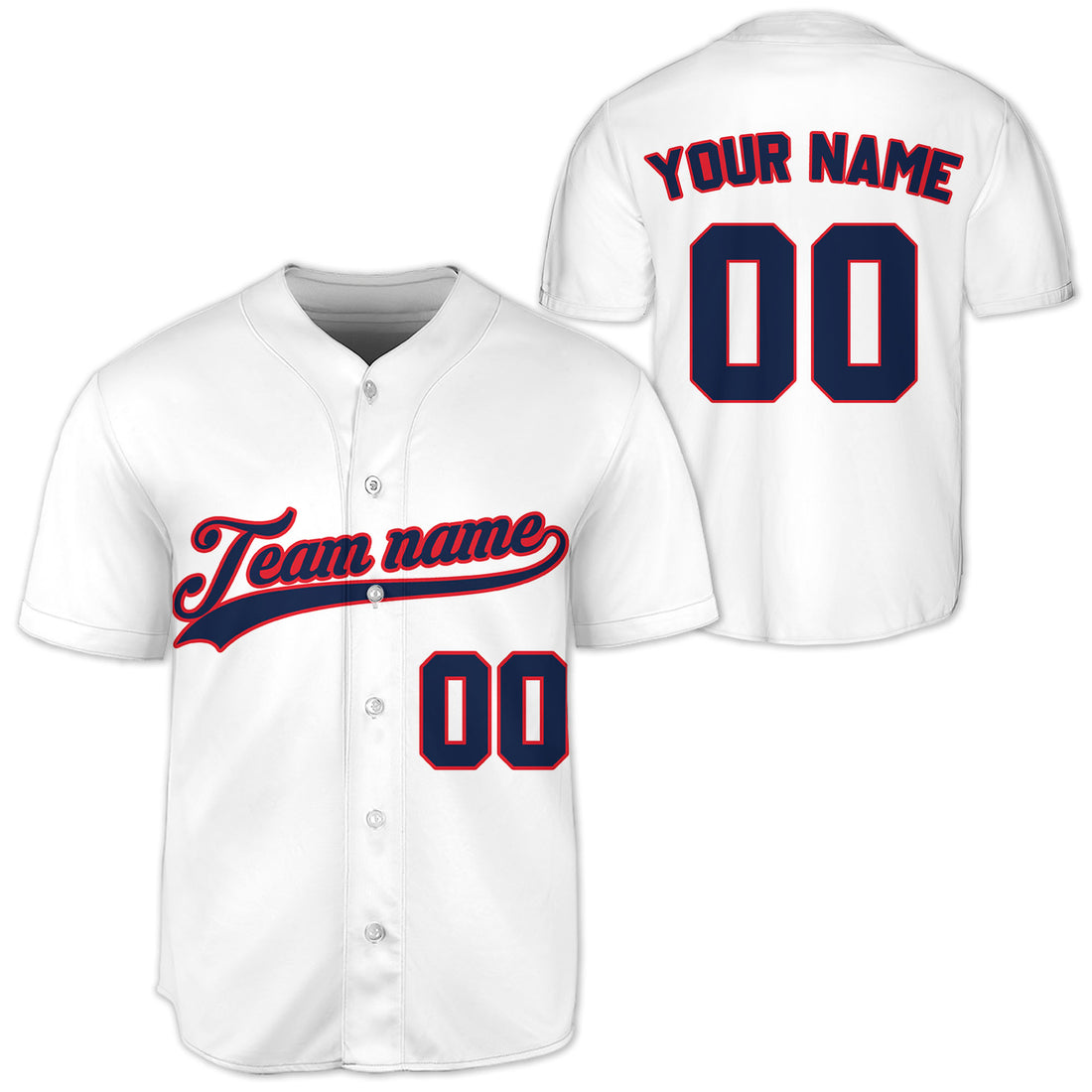 Custom-White-Blue-Baseball-Jersey