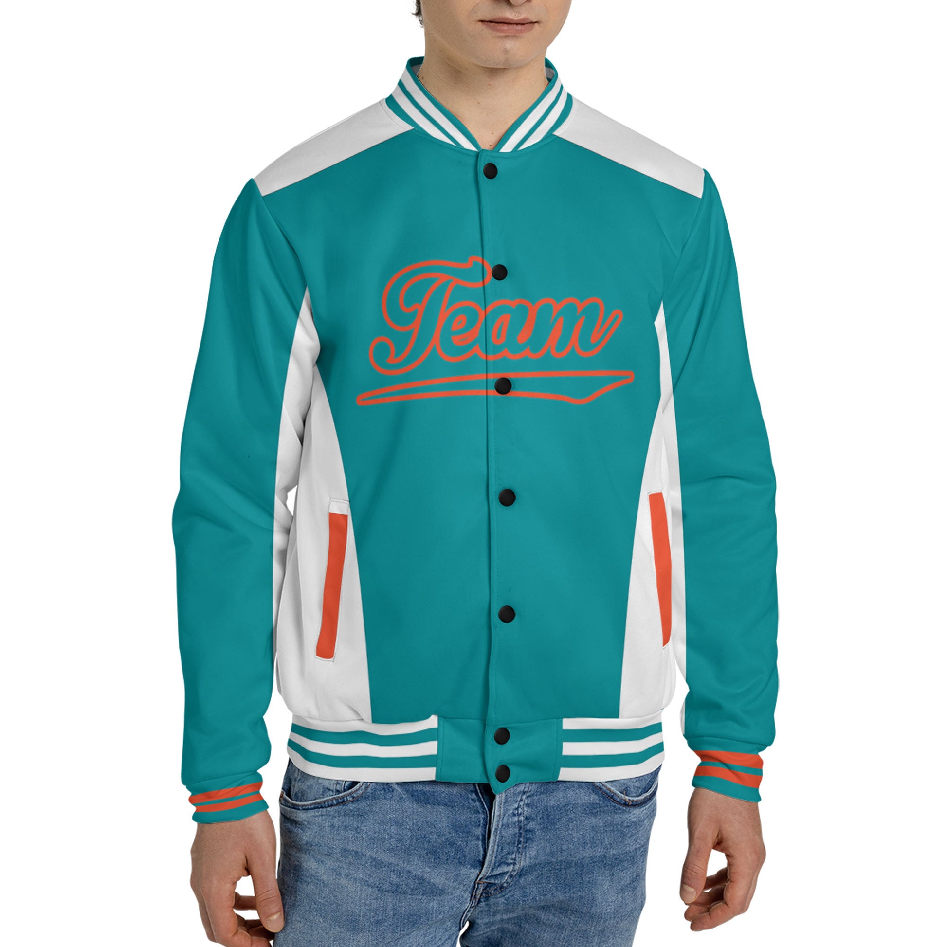 customized-america-football-varsity-jacket-team-dolphin-aqua-blue-and-white-vdd28-2226
