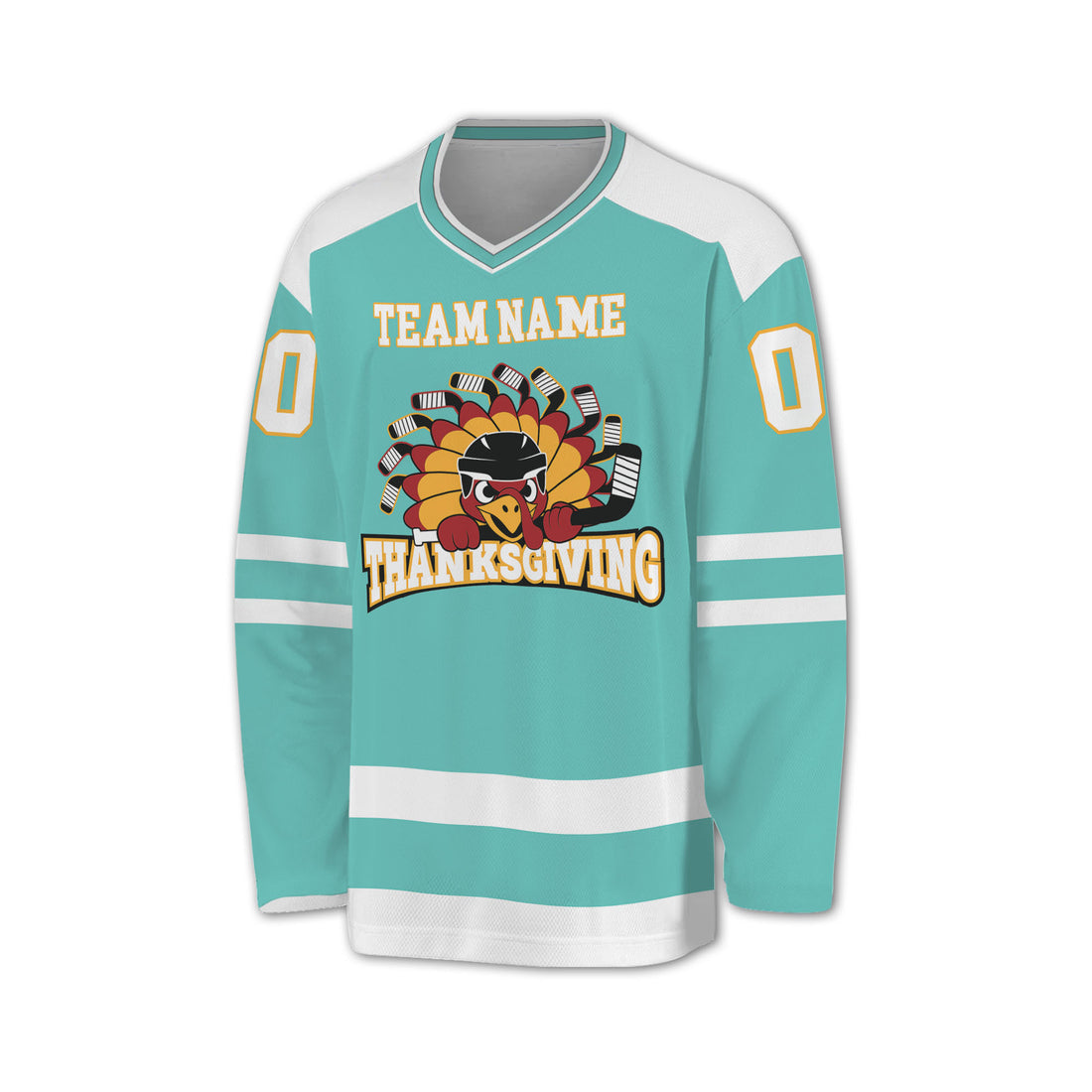customized-hockey-jersey-thanksgiving-chicken-logo-aqua-blue-basic-vdd35-8695