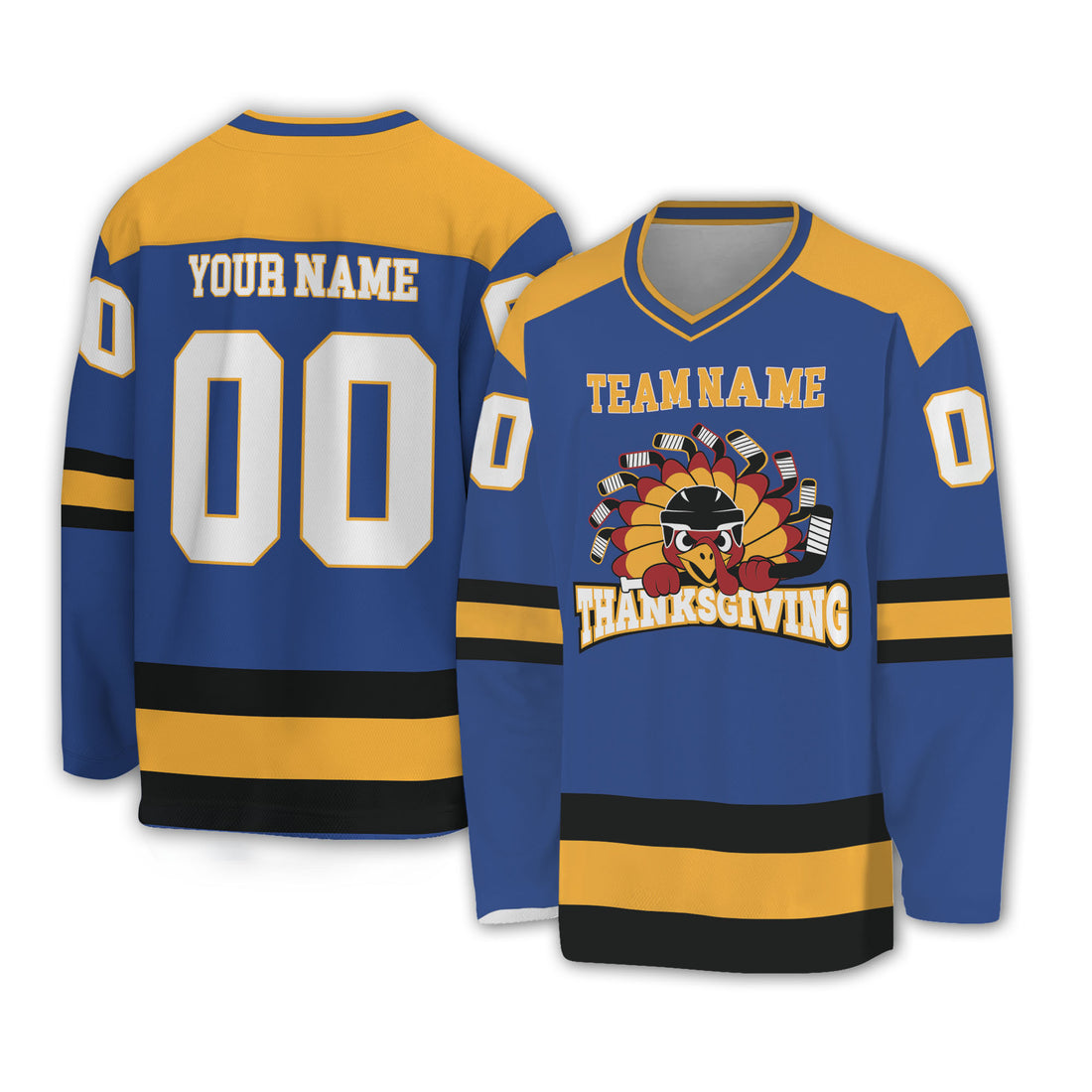 customized-hockey-jersey-thanksgiving-chicken-logo-blue-basic-vdd35-1017