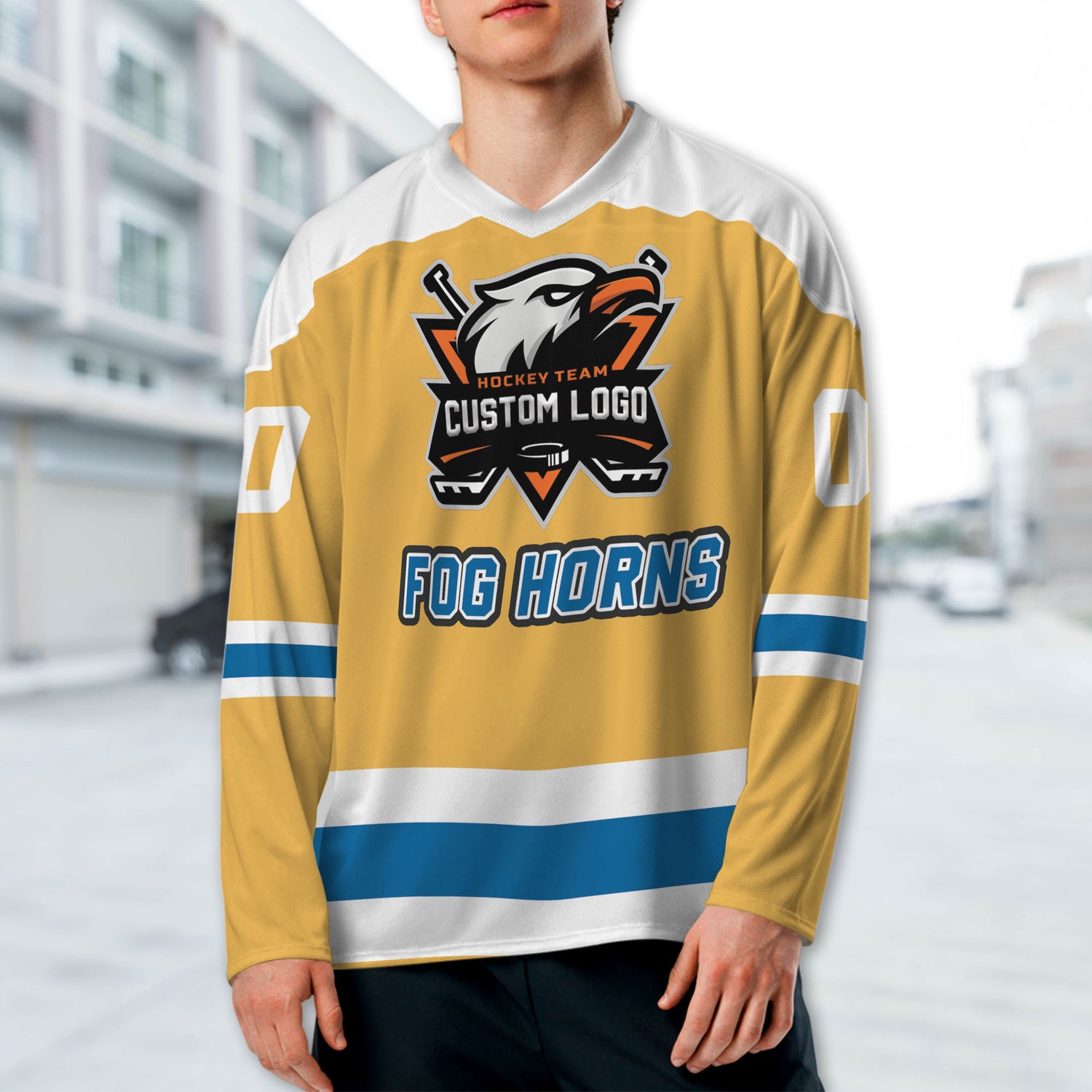 customized-name-and-logo-vintage-fog-horns-yellow-basic-hockey-jersey-vdd05-5298