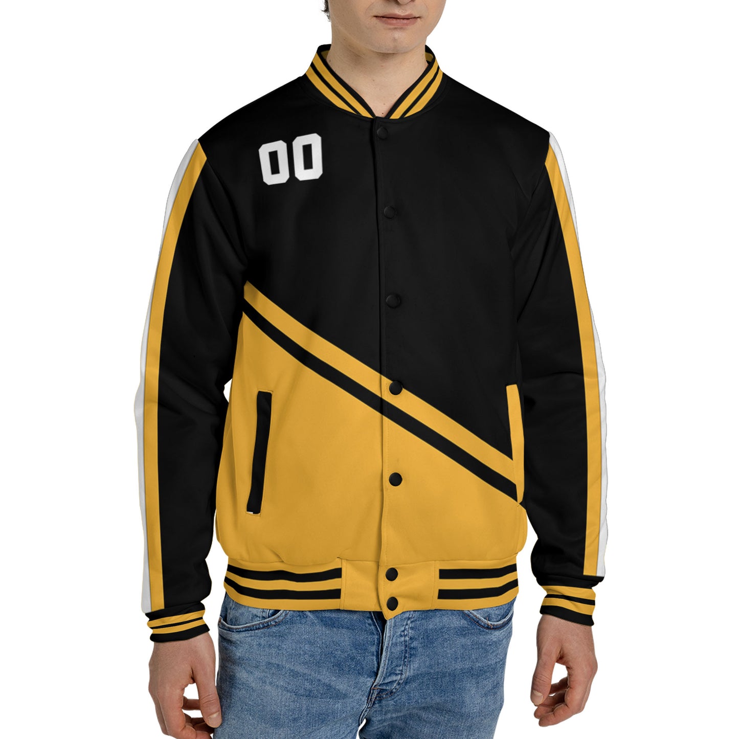 customized-name-and-number-football-varsity-jacket-diagonal-stripes-black-and-yellow-vdd20-8486