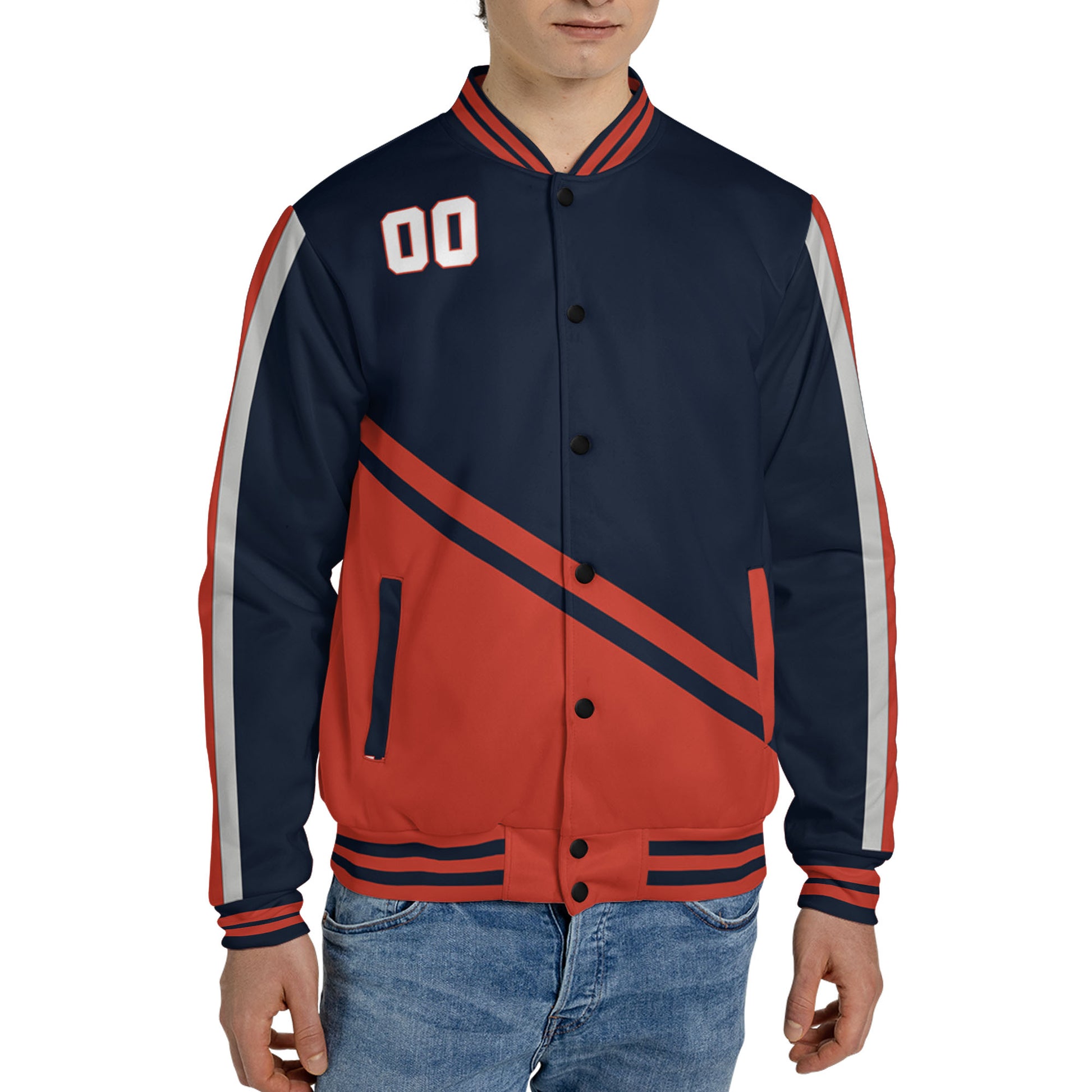 customized-name-and-number-football-varsity-jacket-diagonal-stripes-navy-and-orange-vdd20-2010