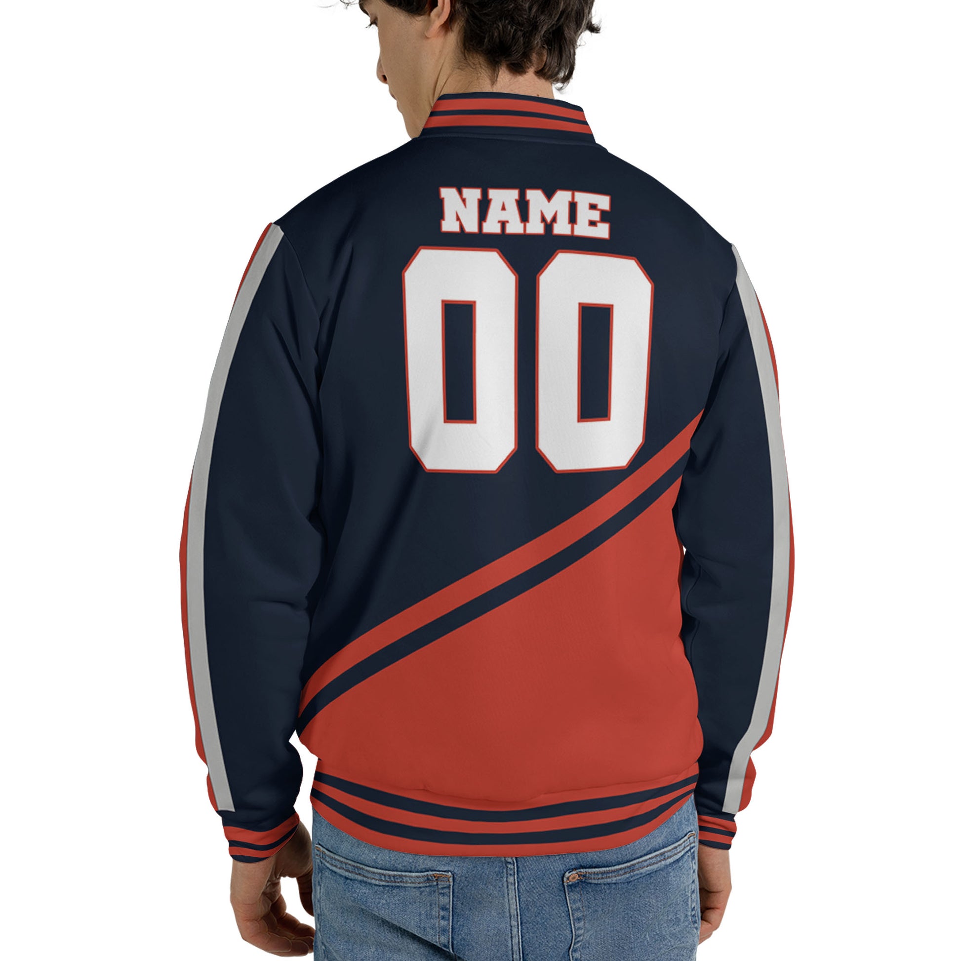 customized-name-and-number-football-varsity-jacket-diagonal-stripes-navy-and-orange-vdd20-2010