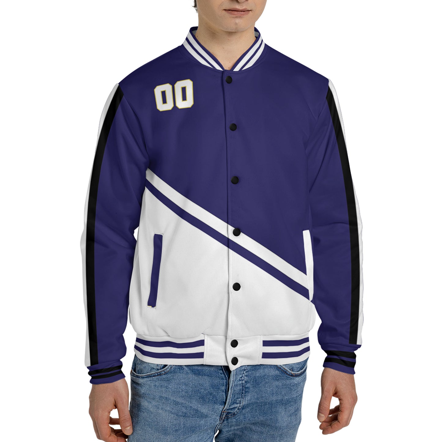 customized-name-and-number-football-varsity-jacket-diagonal-stripes-purple-and-white-vdd20-3685