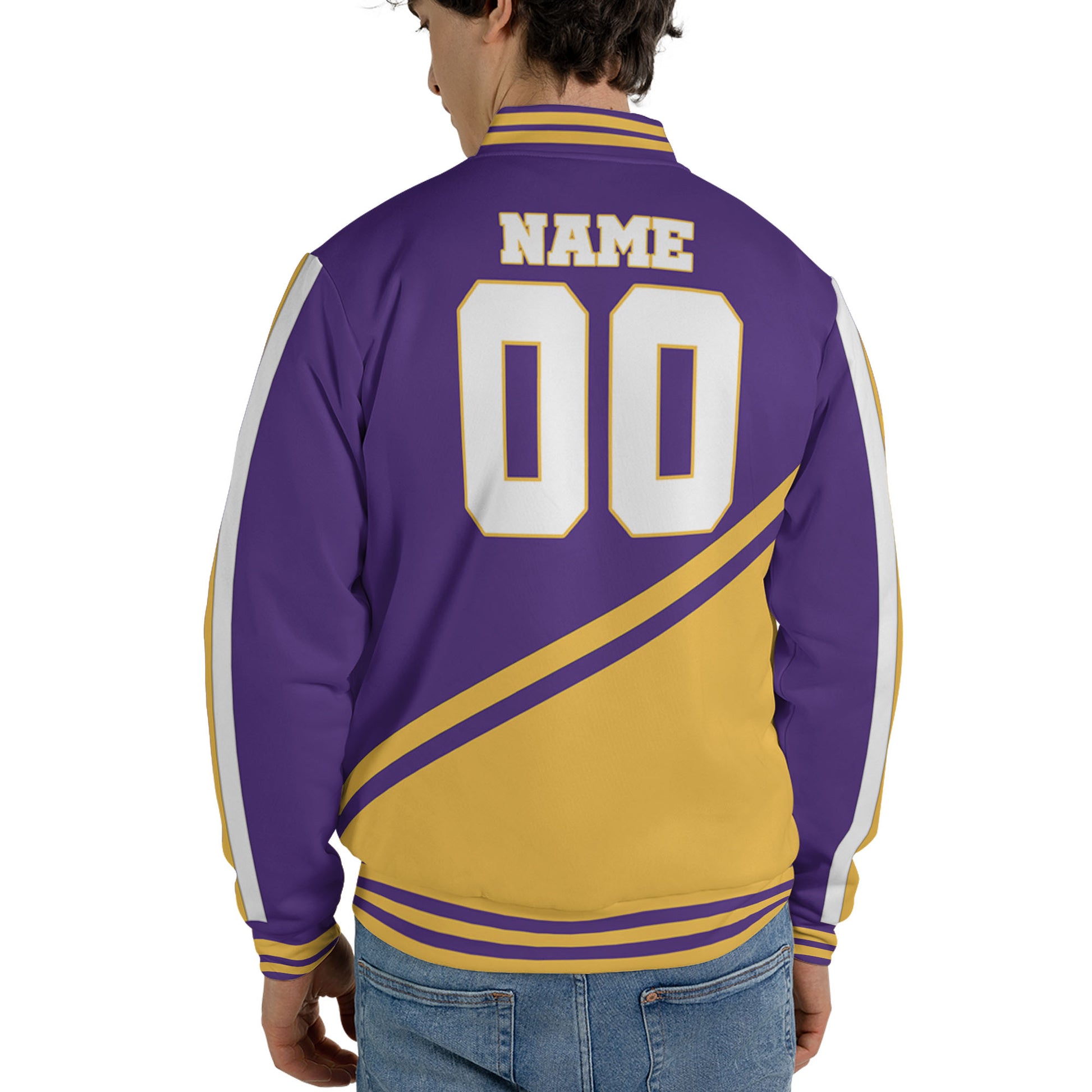 customized-name-and-number-football-varsity-jacket-diagonal-stripes-purple-and-yellow-vdd20-7403