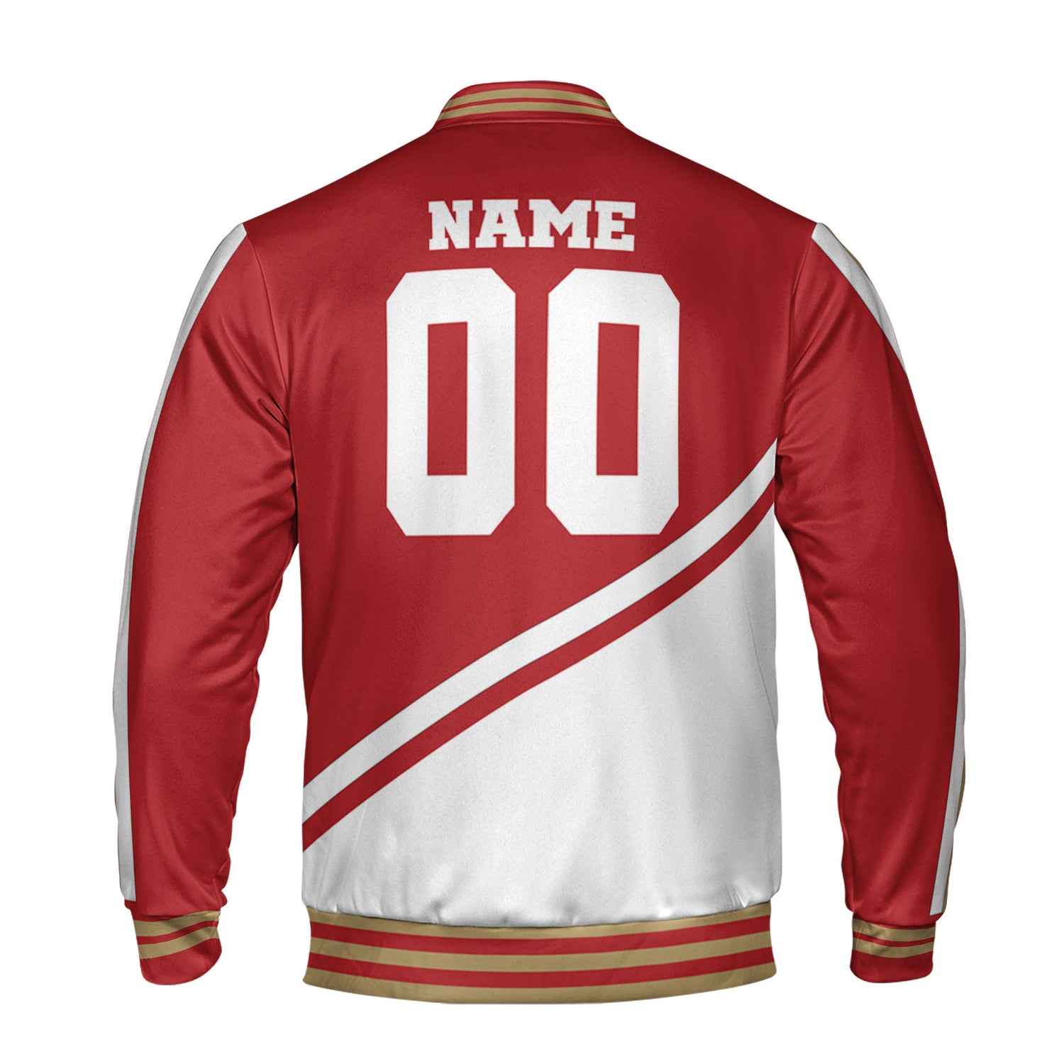 customized-name-and-number-football-varsity-jacket-diagonal-stripes-red-gold-and-white-vdd20-6101