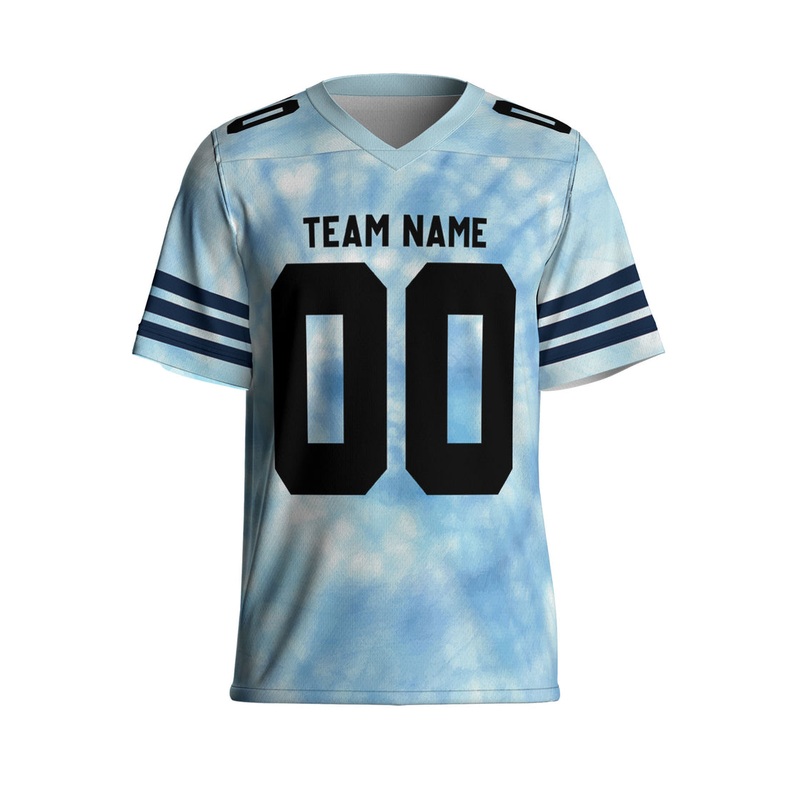 Customized name and team tie dye football jersey shirt 02 CA01