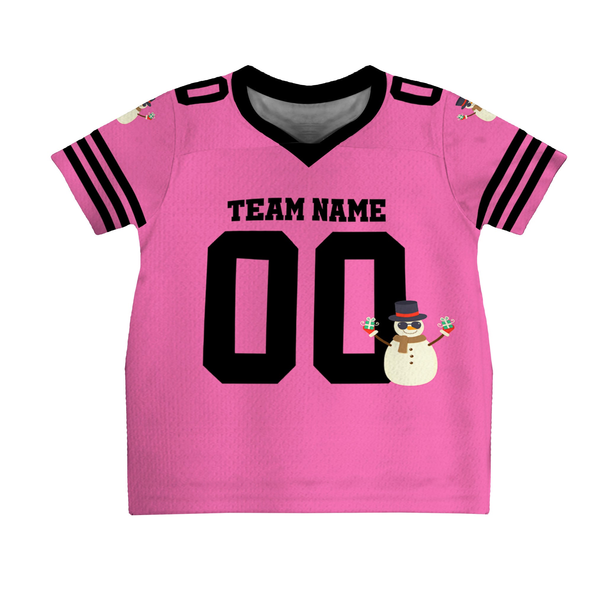 customized-snowman-football-jersey-pink-and-black-american-football-vdd21-3306