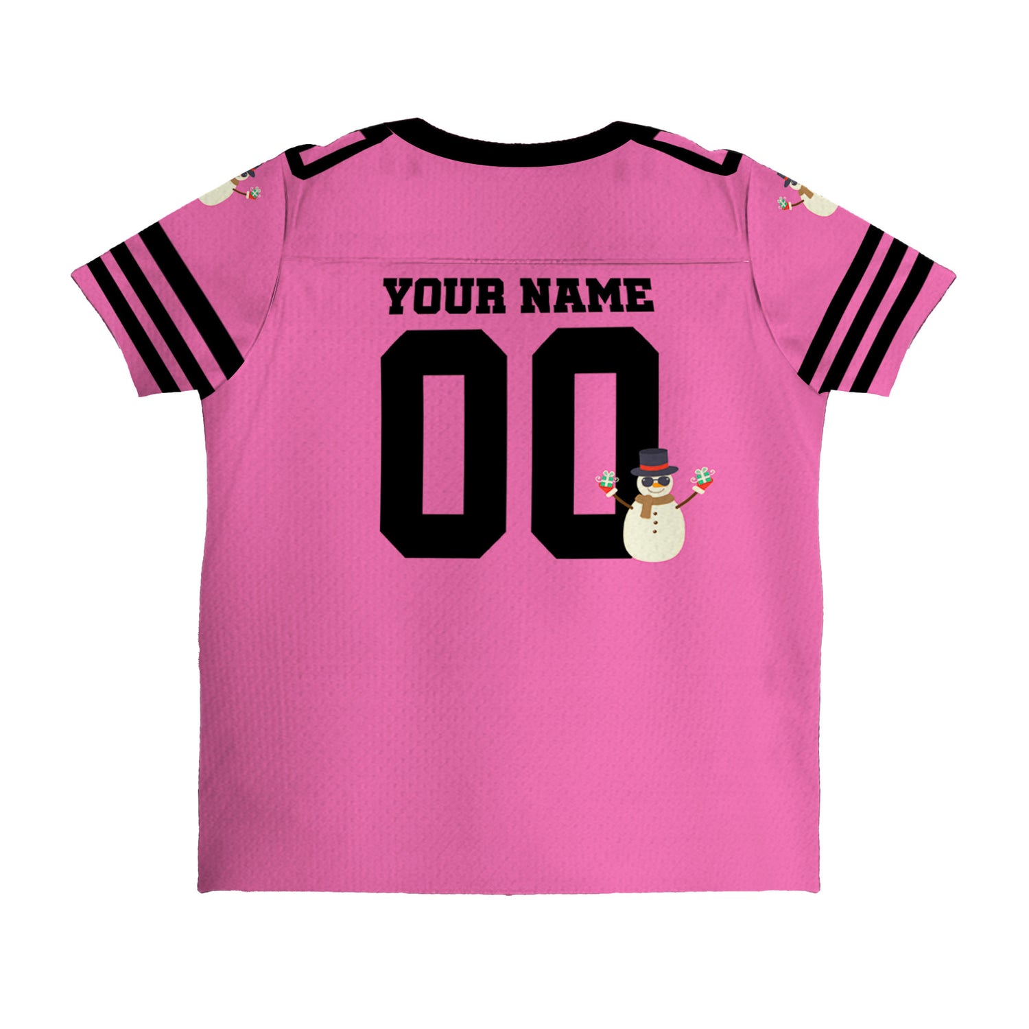 customized-snowman-football-jersey-pink-and-black-american-football-vdd21-3306