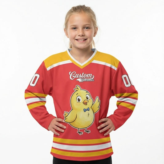 Custom All Characters - Color Shoulder Hockey Jersey