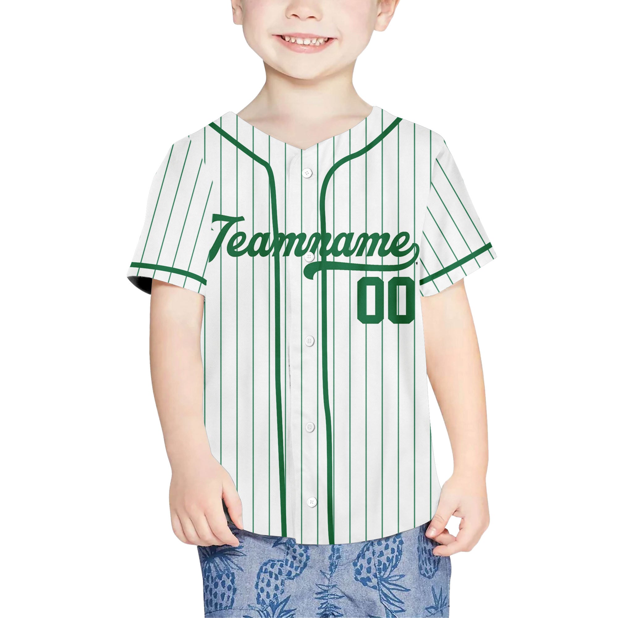 Green-Custom-Request-Stripe-Line-Custom-Colors-Personalized-Name-Baseball-Jersey