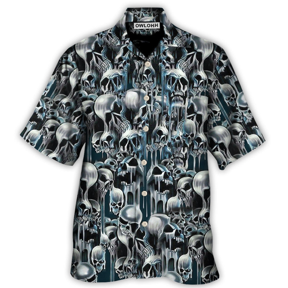 Skull It's Hot in Here - Hawaiian Shirt  - Owl Ohh