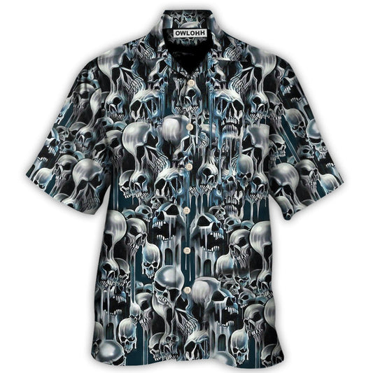 Skull It's Hot in Here - Hawaiian Shirt  - Owl Ohh